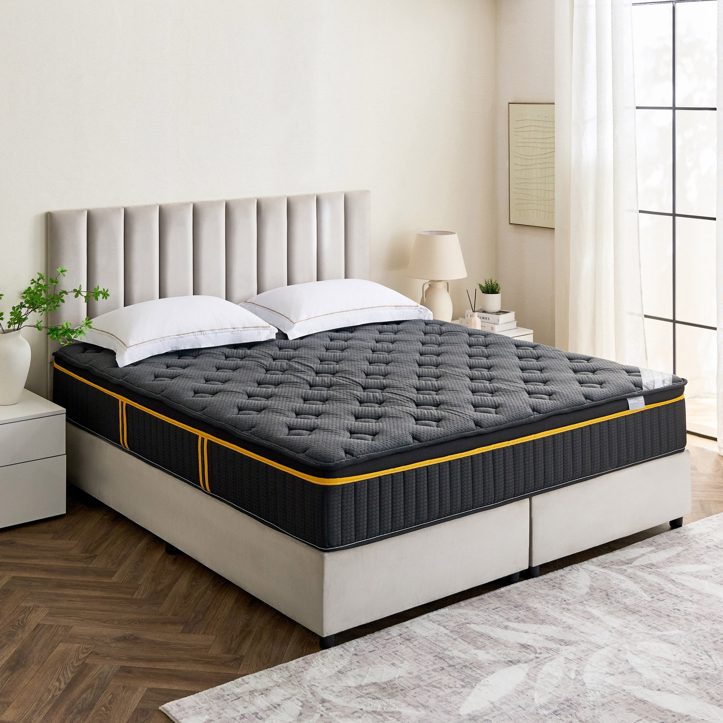 iZenith High Resilience Memory Foam Pocket Spring King Mattress - 180x200x30 cm-hbxfurniture-mattresses-king-image-9
