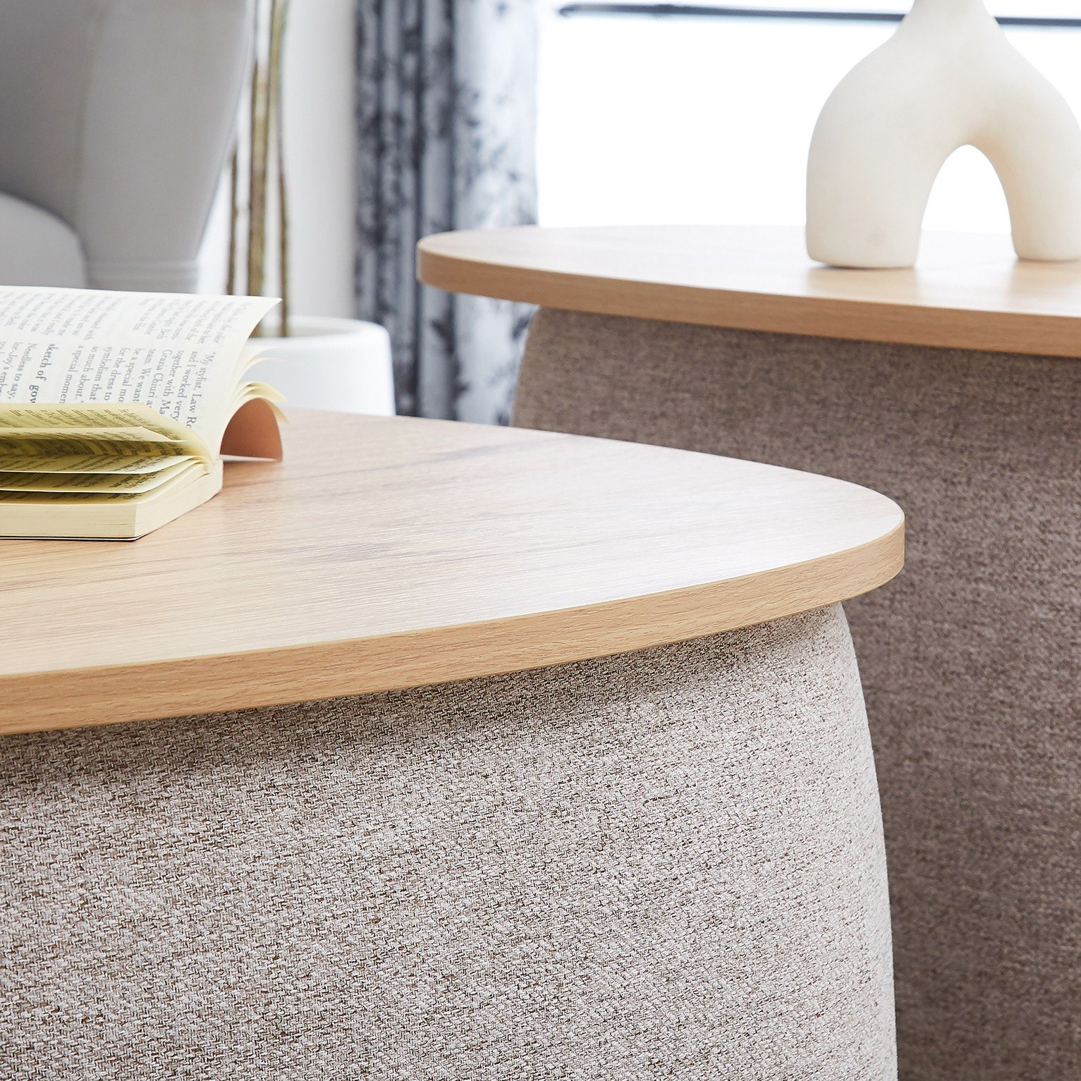 Movo-Cesar 2-Piece Upholstered Coffee Table Set-hbxlivingroom-tablesandstands-coffeetables-image-3