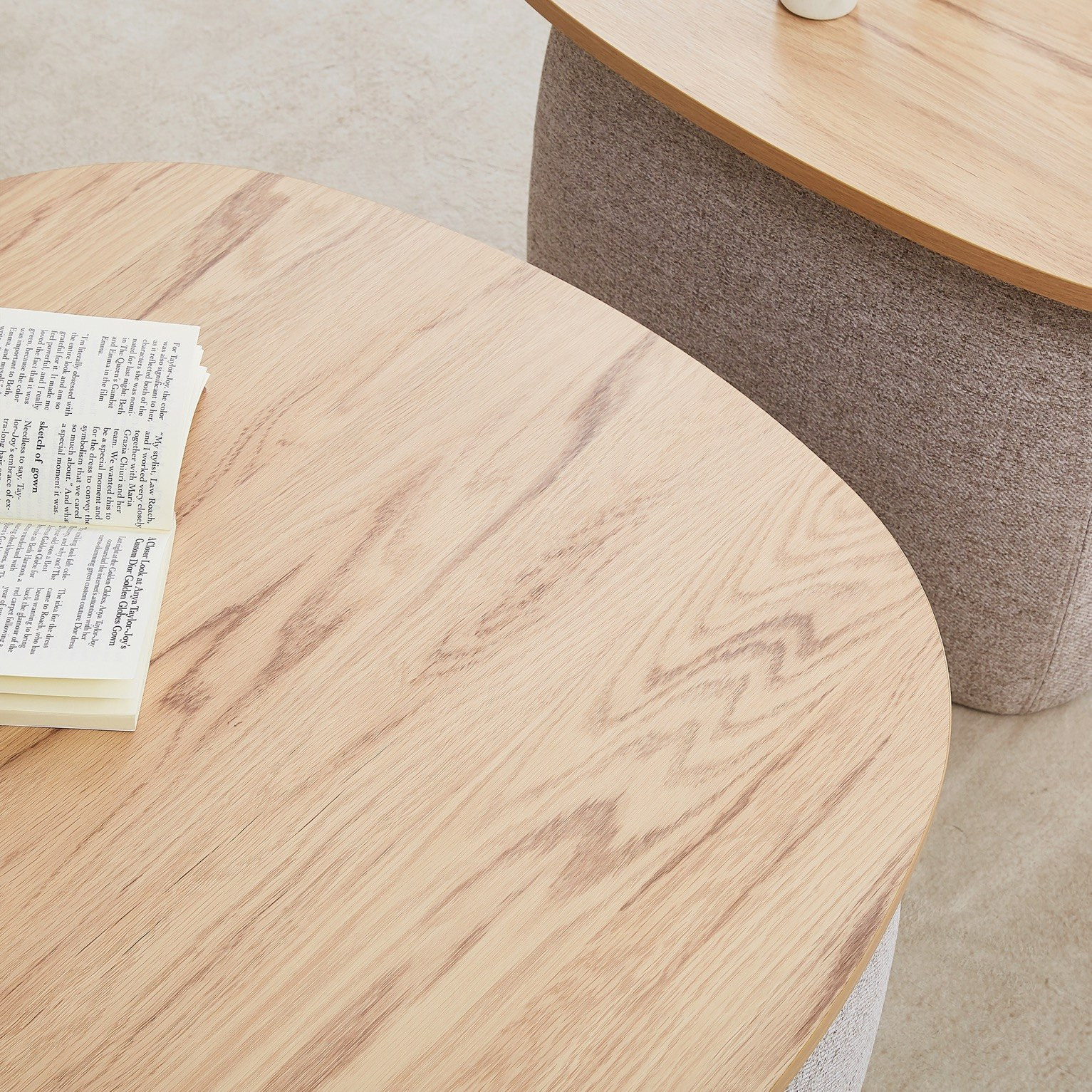 Movo-Cesar 2-Piece Upholstered Coffee Table Set-hbxlivingroom-tablesandstands-coffeetables-image-4