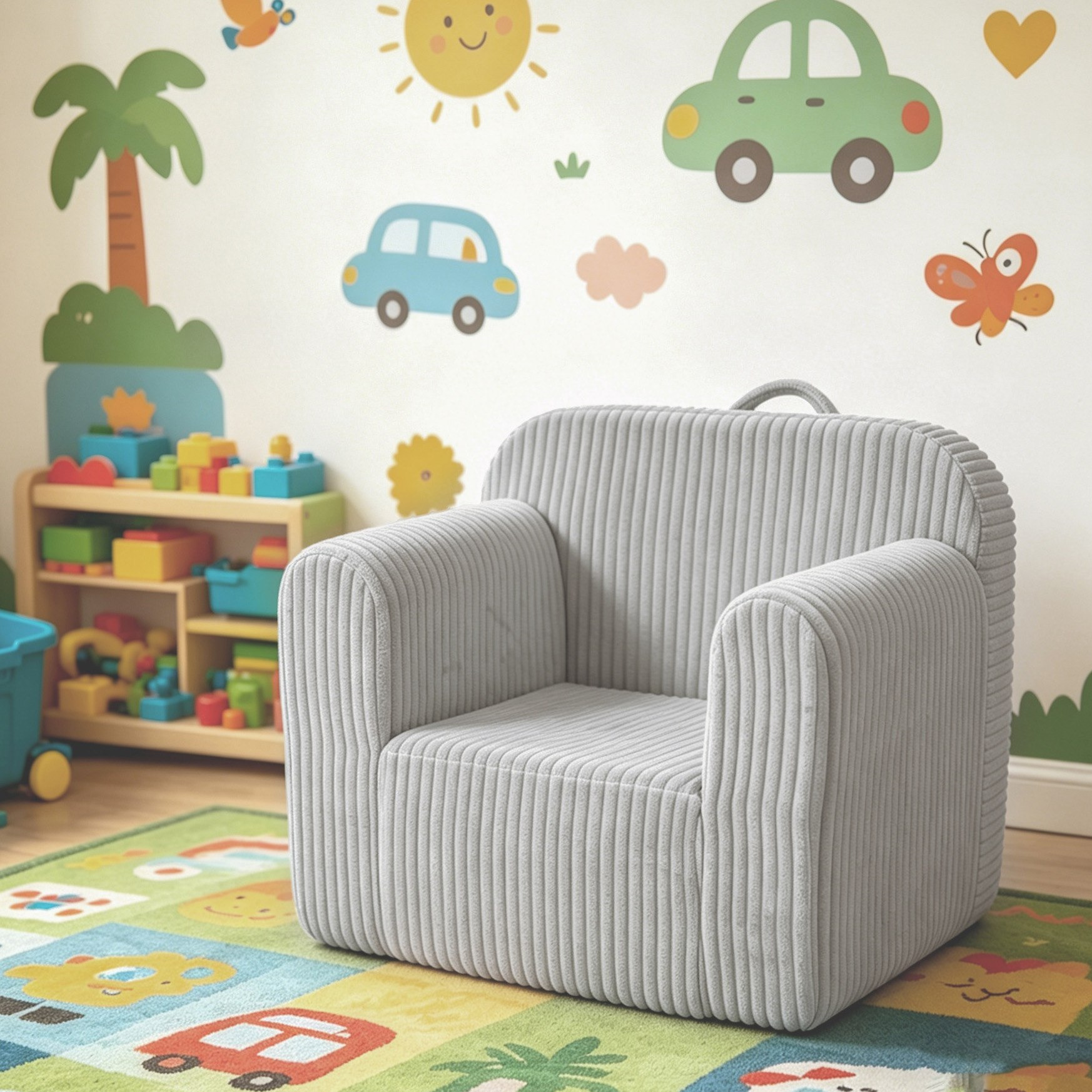Plush Kids Armchair-hbxfurniture-kidsroom-studychairs-image-1