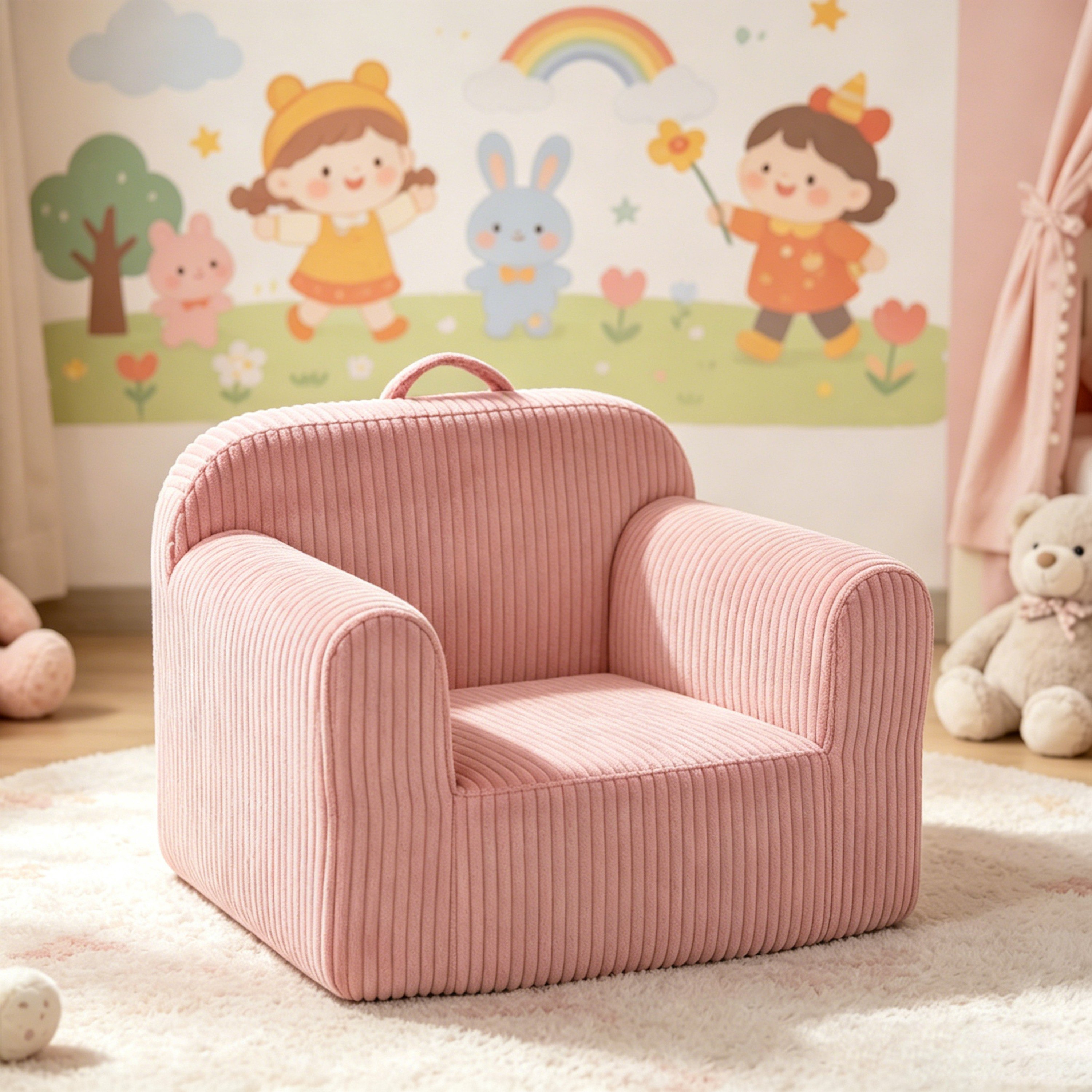 Plush Kids Armchair-hbxfurniture-kidsroom-studychairs-image-1