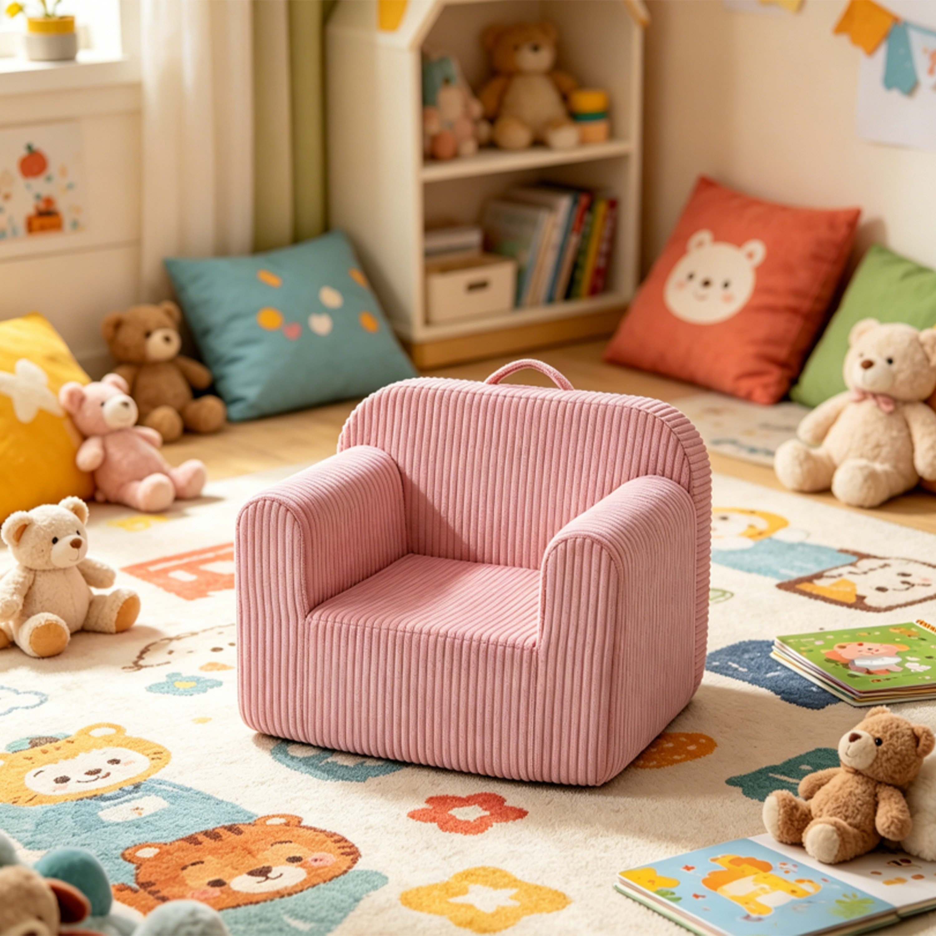 Plush Kids Armchair-hbxfurniture-kidsroom-studychairs-image-2