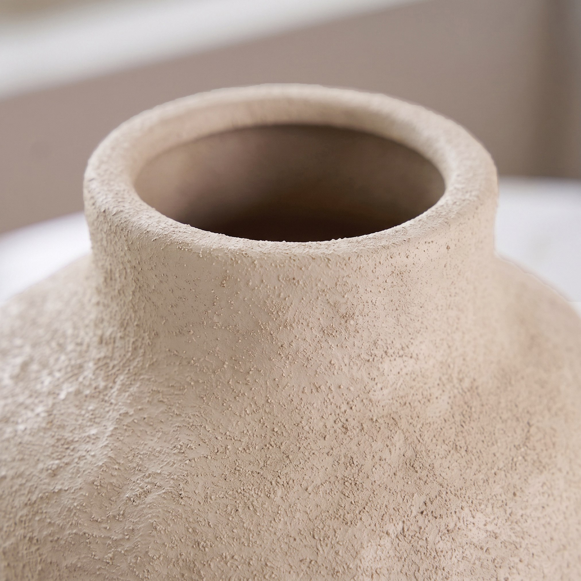 Audrey Madison Decorative Thumbprint Texture Ceramic Vase - 13x13x17 cm-hbxbedroom-decorandaccessories-vases-image-2