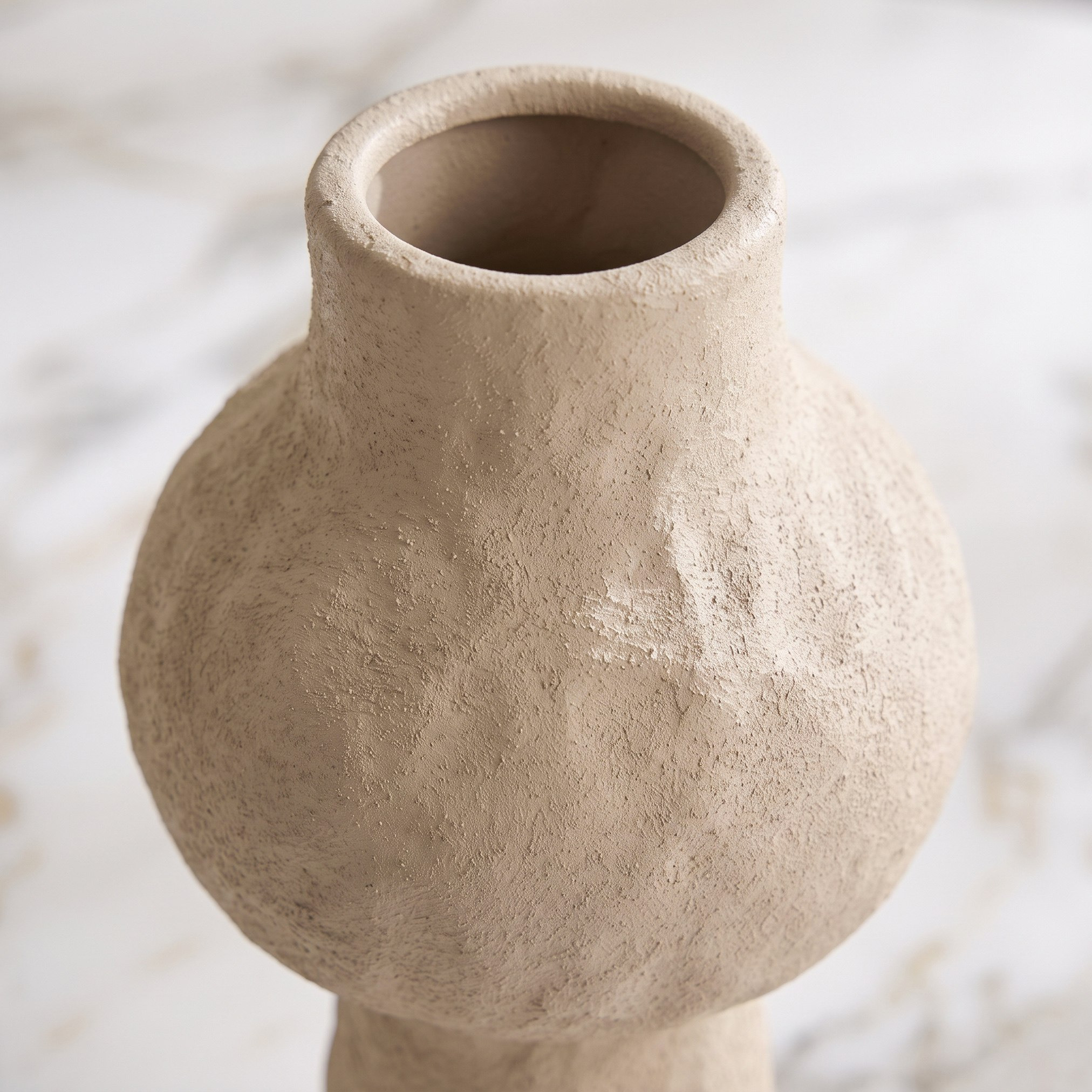 Audrey Madison Decorative Thumbprint Texture Ceramic Vase - 12x12x24 cm-hbxbedroom-decorandaccessories-vases-image-2