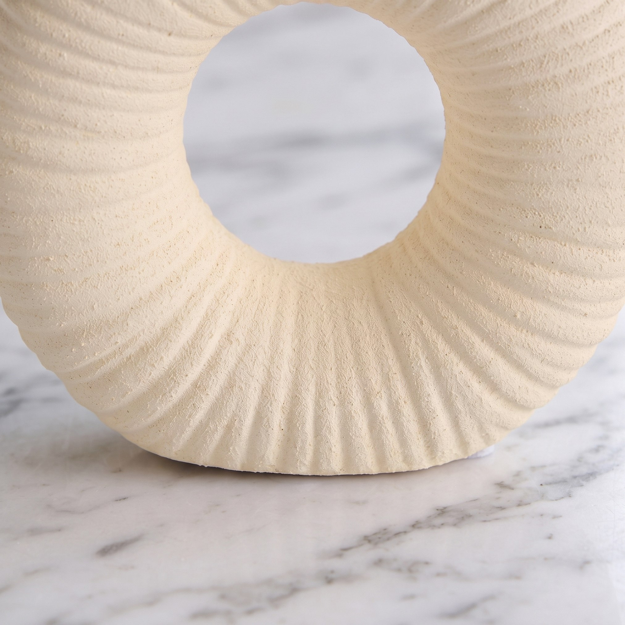 Audrey Madison Decorative Ceramic Donut Vase - 17.5x6.5x19.5 cm-hbxbedroom-decorandaccessories-vases-image-3