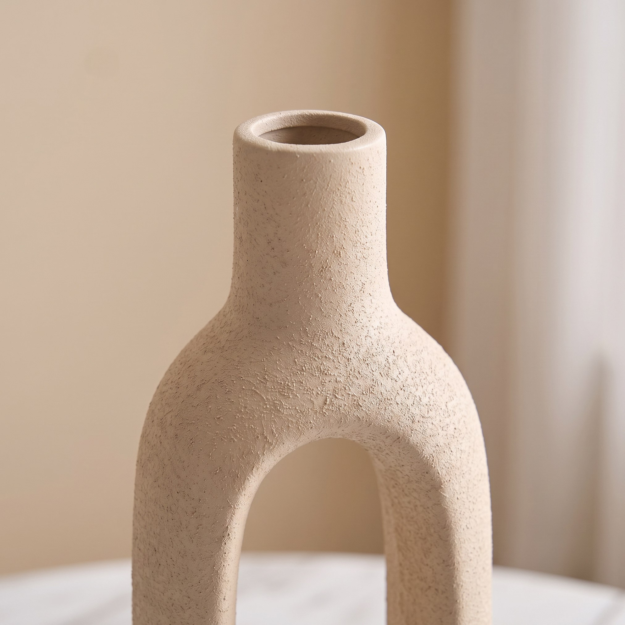 Audrey Madison Decorative Ceramic Oval Hollow Vase - 11.5x8.5x33 cm-hbxbedroom-decorandaccessories-vases-image-2