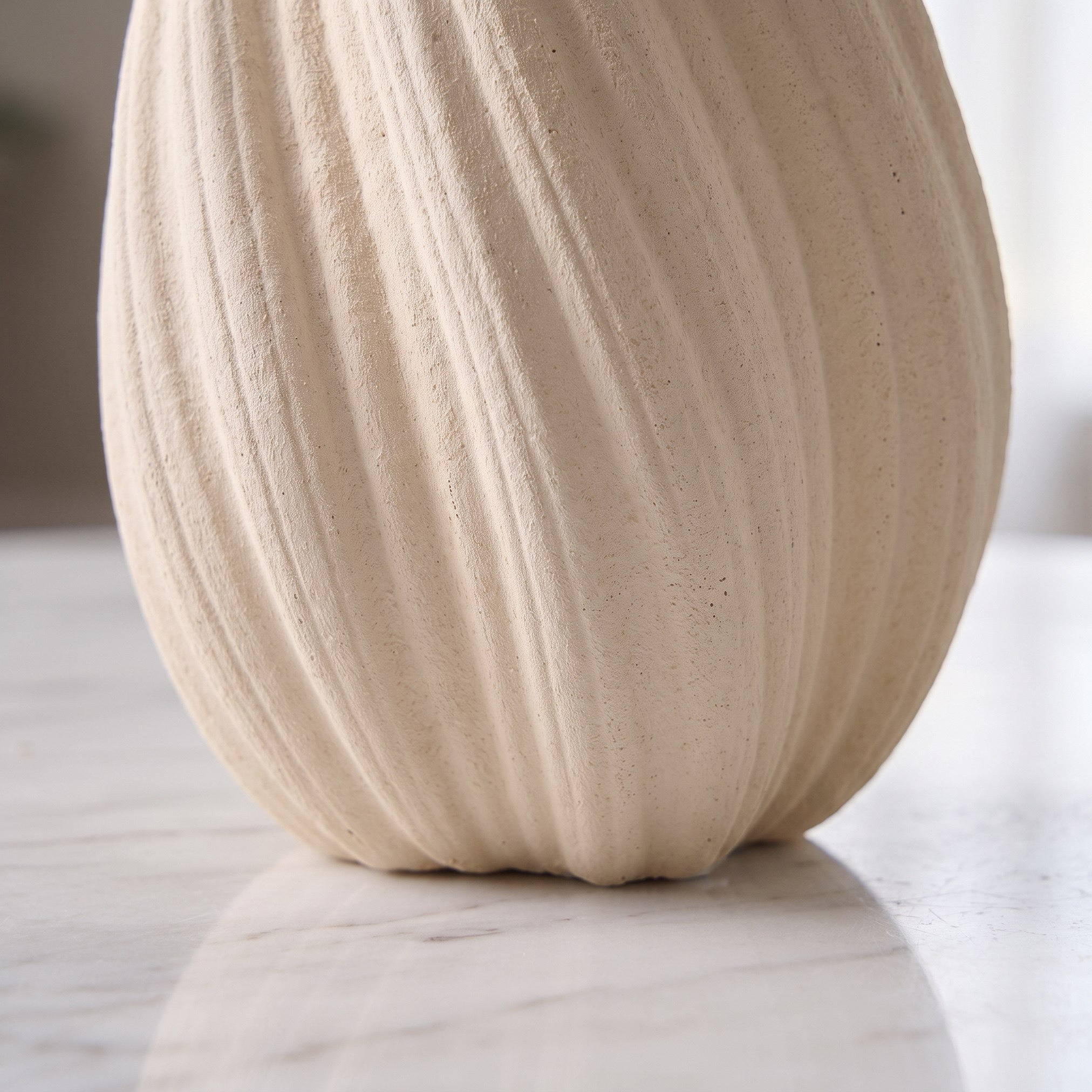 Audrey Madison Decorative Ceramic Pleated Vase - 17x17x23 cm-hbxbedroom-decorandaccessories-vases-image-3