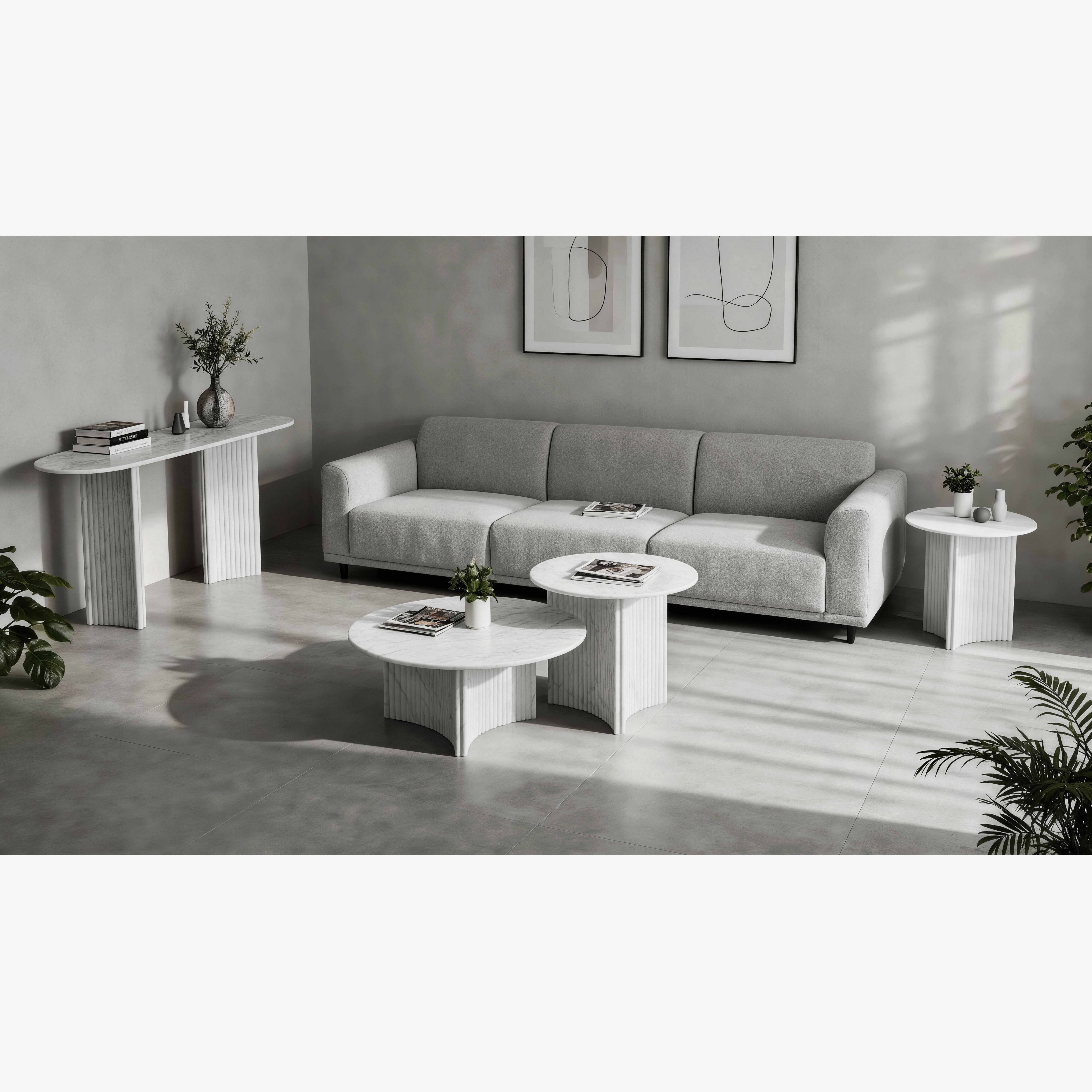 Scoop Marble Top End Table-hbxfurniture-livingroom-endtables-image-11