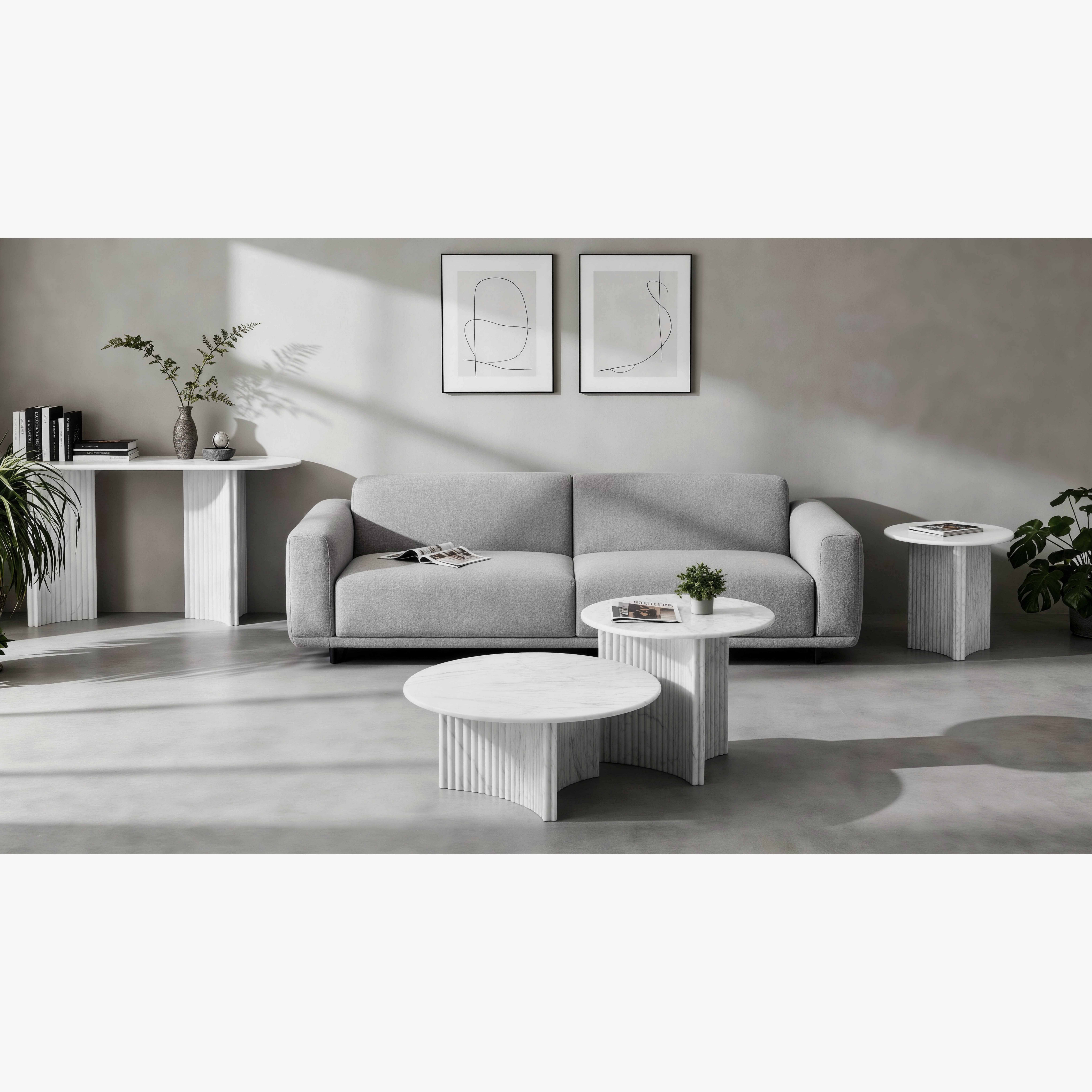 Scoop Marble Top End Table-hbxfurniture-livingroom-endtables-image-12