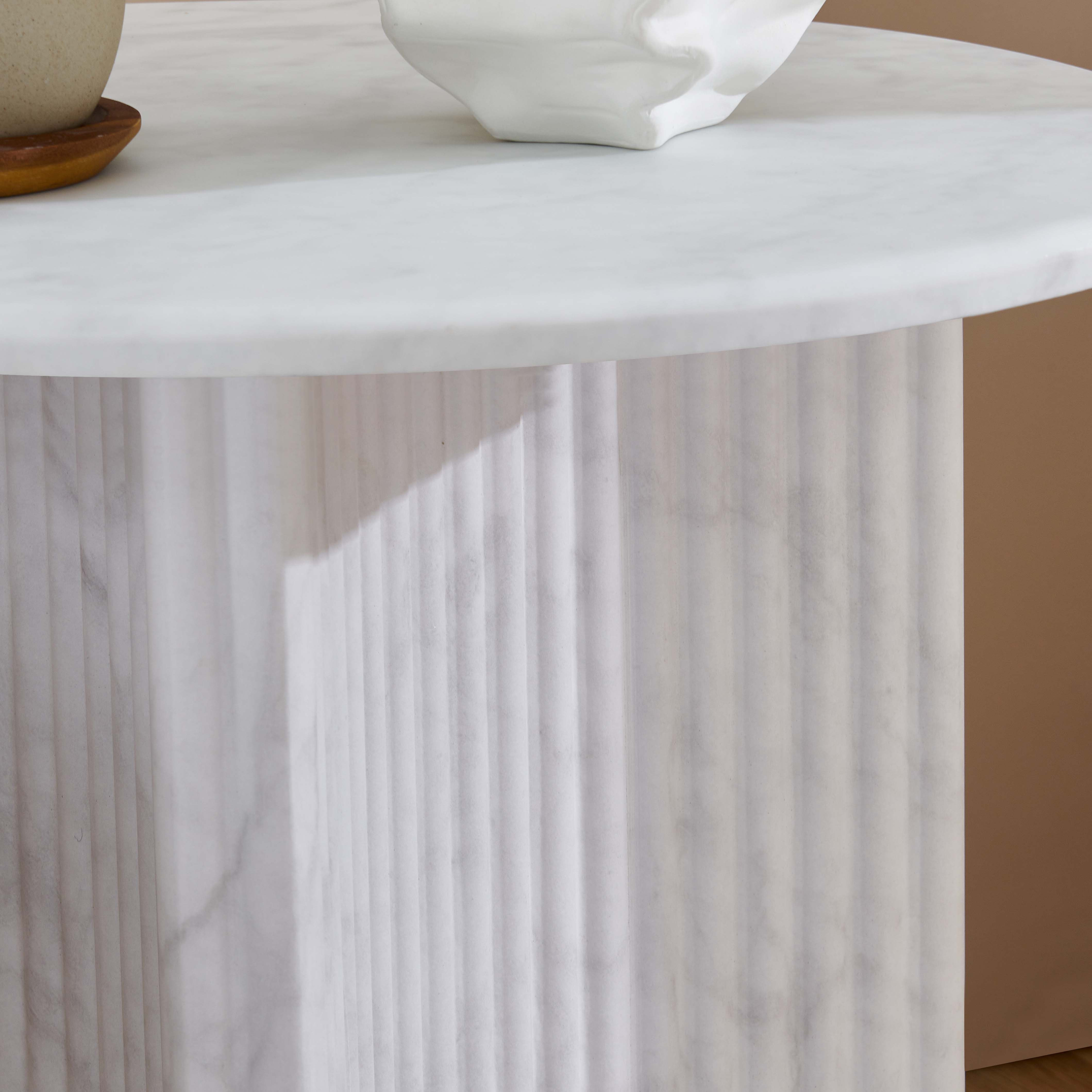Scoop Marble Top End Table-hbxfurniture-livingroom-endtables-image-6