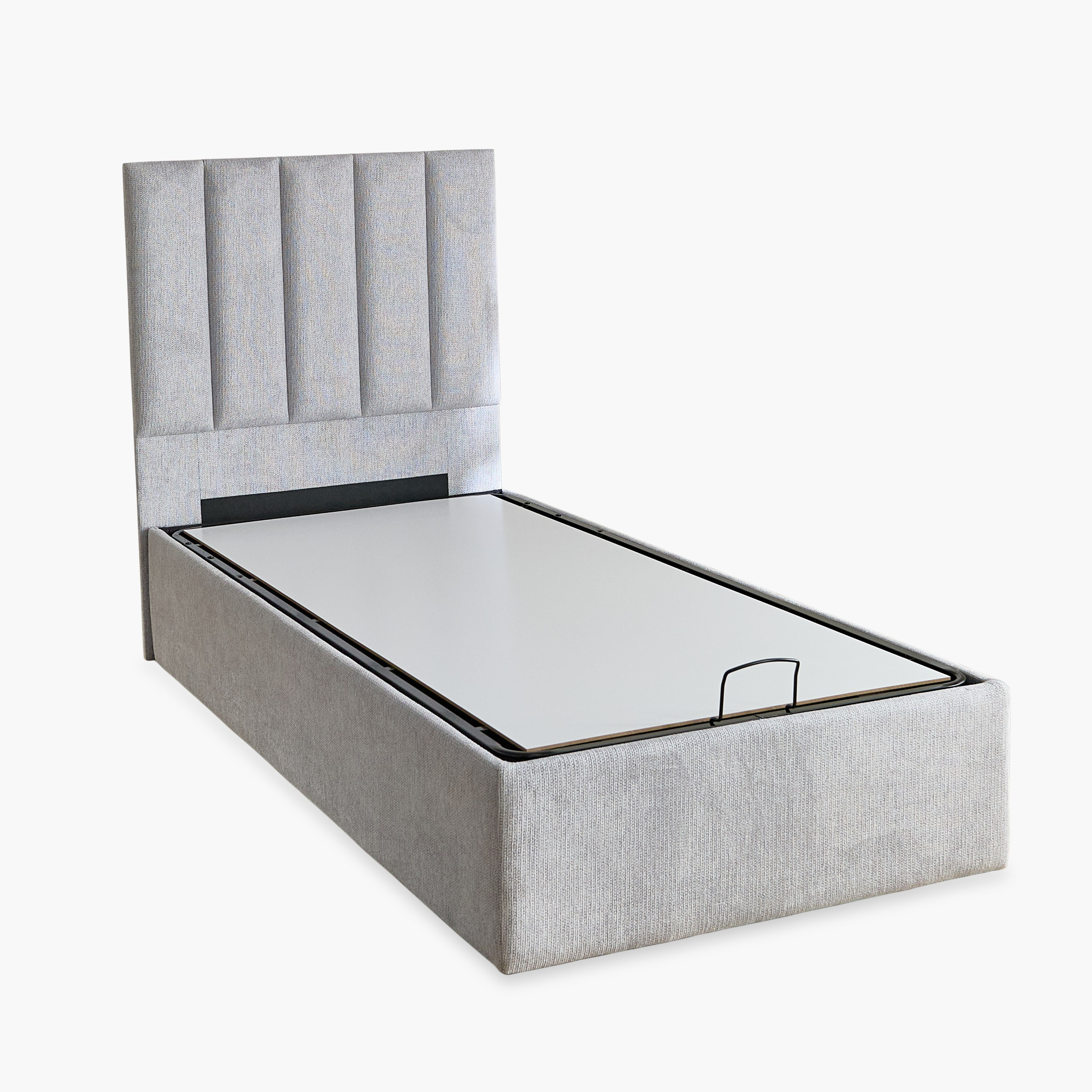 Movo-Bliss Upholstred Hydraulic Single Bed - 90x200 cm-hbxkidsandyouth-bedsandbedsets-beds-single-image-13