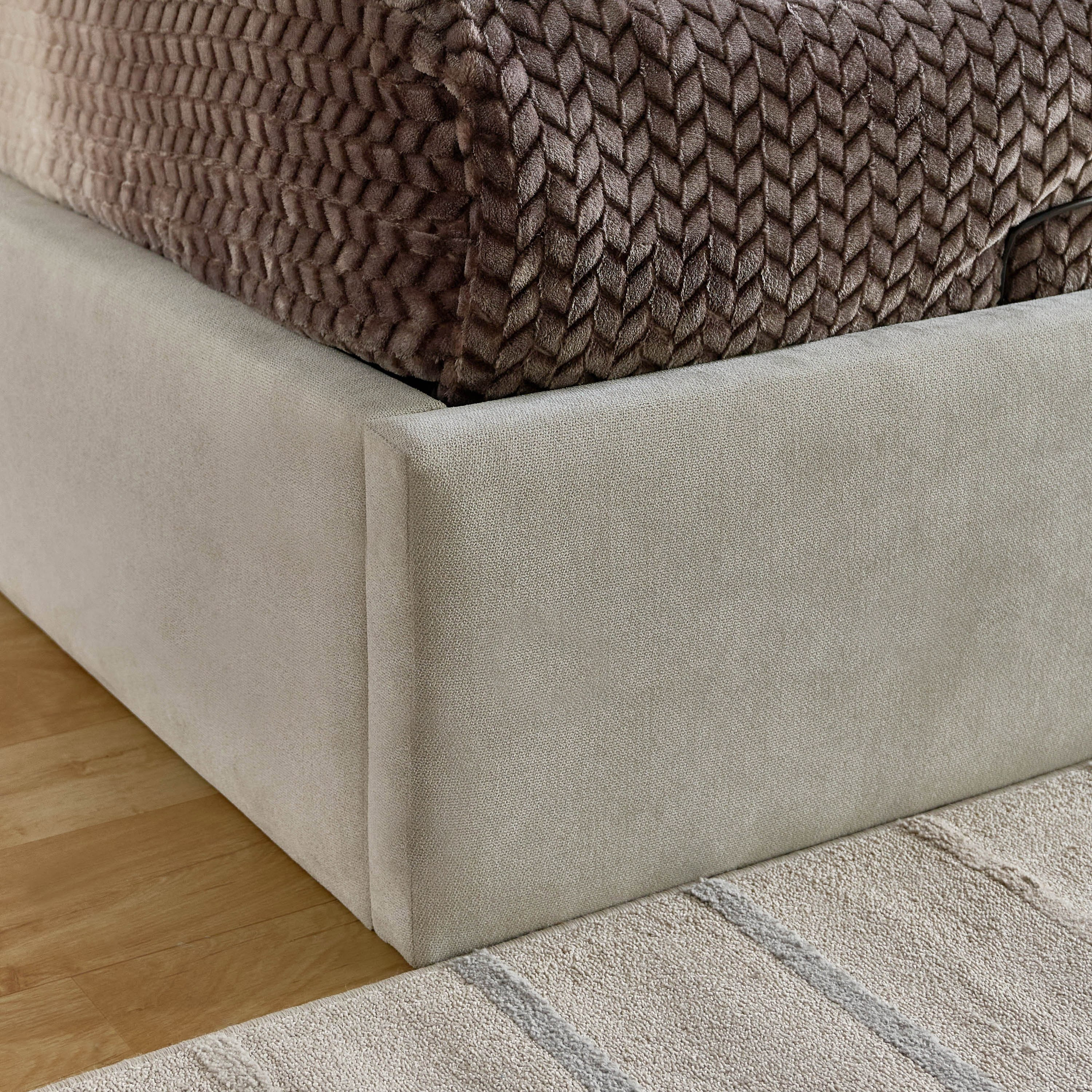 Movo-Fabio Florence Upholstered Hydraulic Queen Bed - 160x200 cm-hbxbedroom-bedsandbedsets-beds-queen-image-6