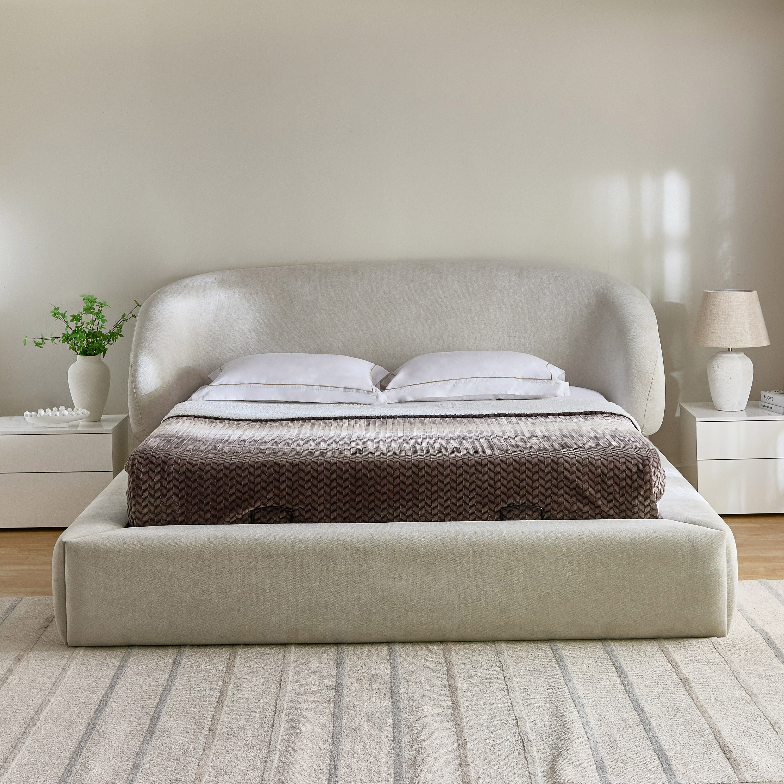 سرير كوين هيدروليك منجّد فابيو مونتوفا من موفو - 160×200 سم-hbxbedroom-bedsandbedsets-beds-queen-image-2