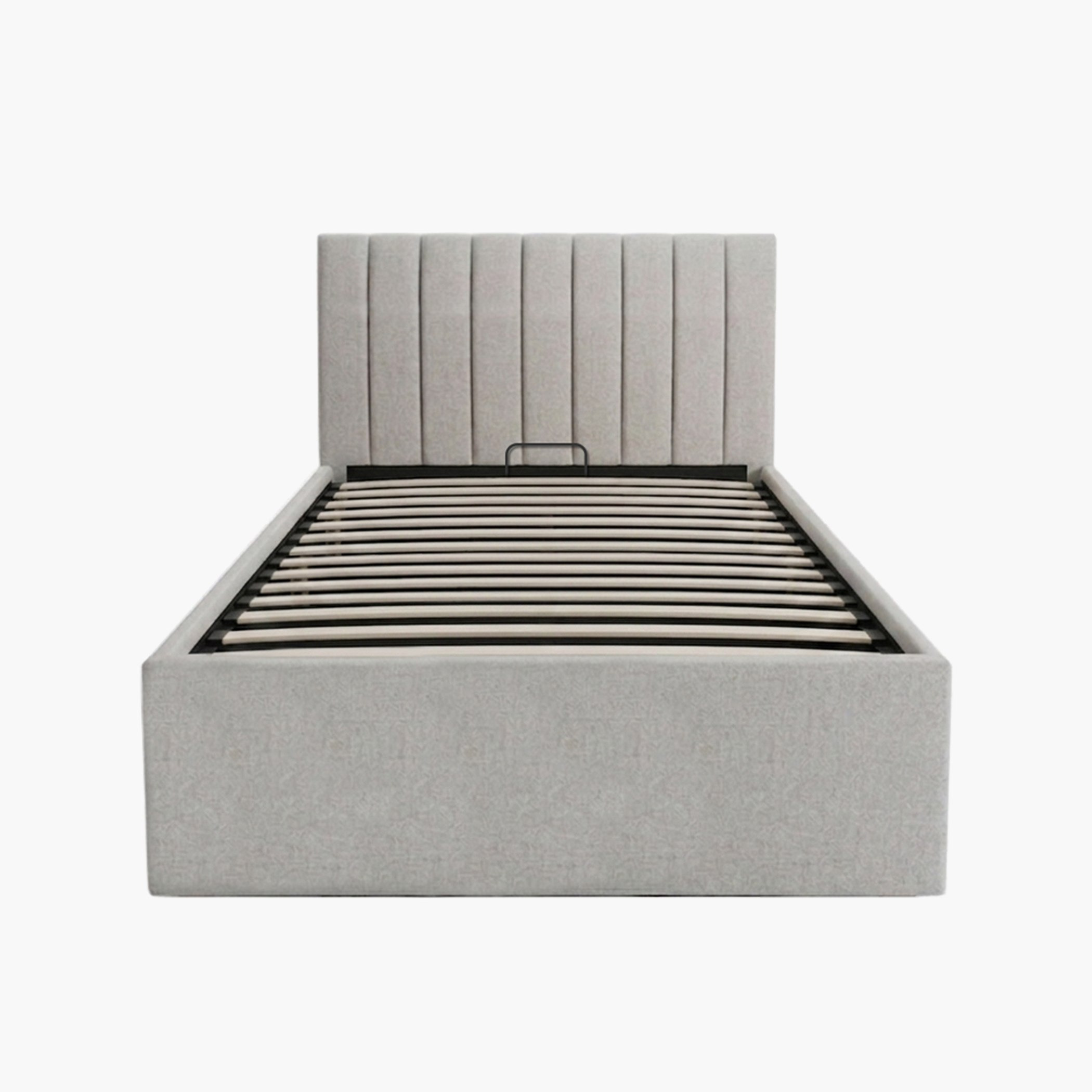 Movo Lasero Hydraulic Storage Upholstered Twin Bed - 120x200 cm-hbxbedroom-bedsandbedsets-upholsteredbeds-twin-image-5