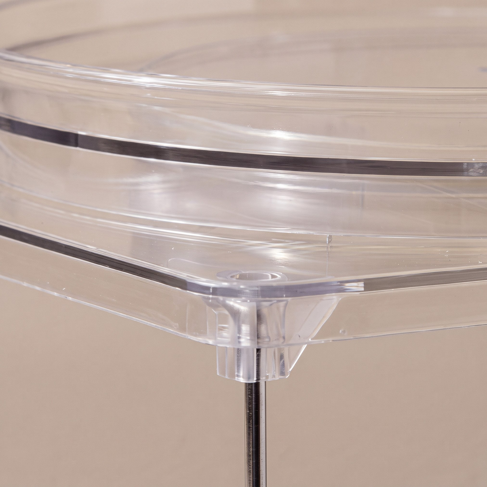 Sistematico Lazy Suzan Turn Table 360 Degree Organizer with Suction Cup - 4.5x40x30 cm-hbxdecorandfurnishings-tabletop-serveware-image-2