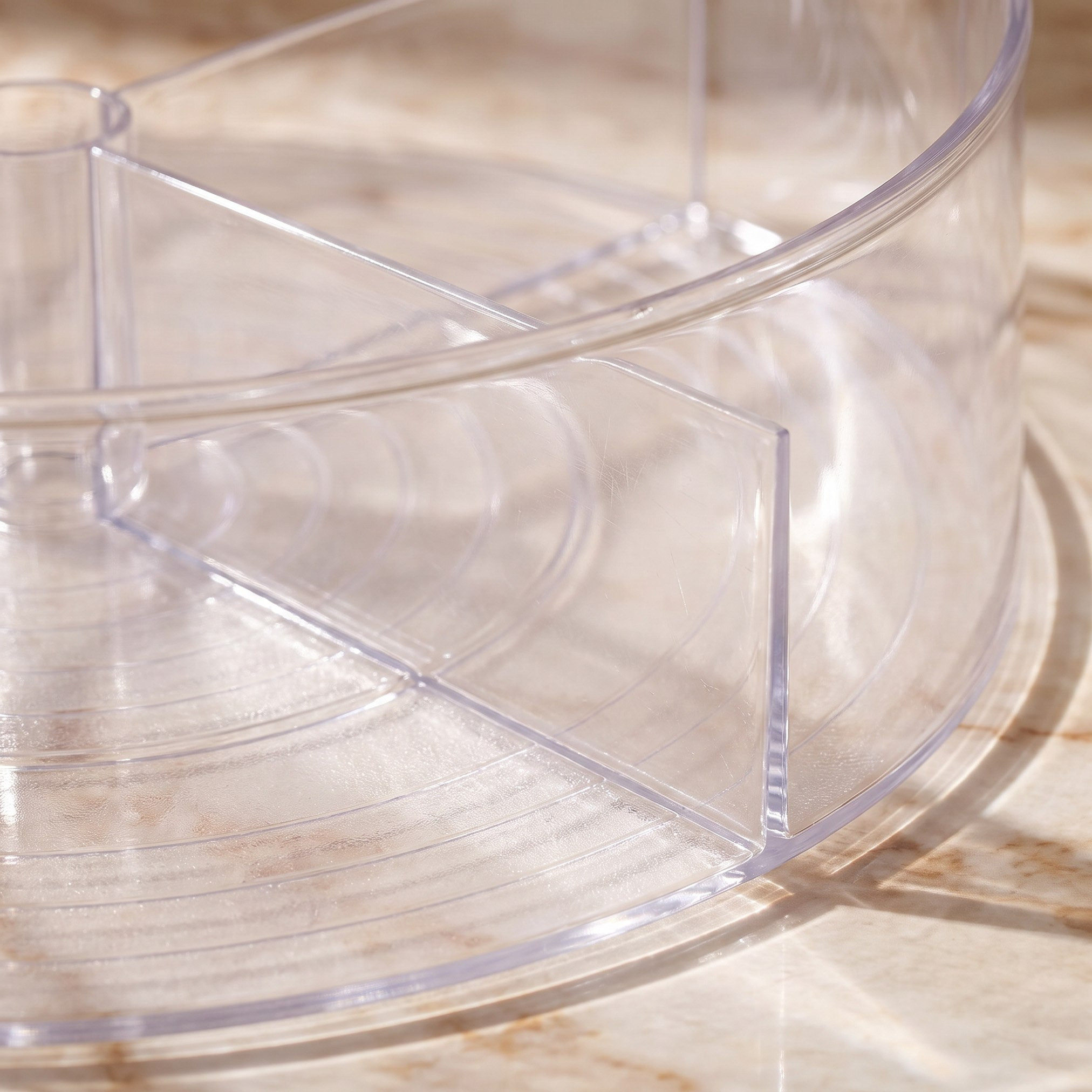 Sistematico Lazy Suzan Turn Table Partition Organiser - 29x8 cm-hbxdecorandfurnishings-tabletop-serveware-image-2