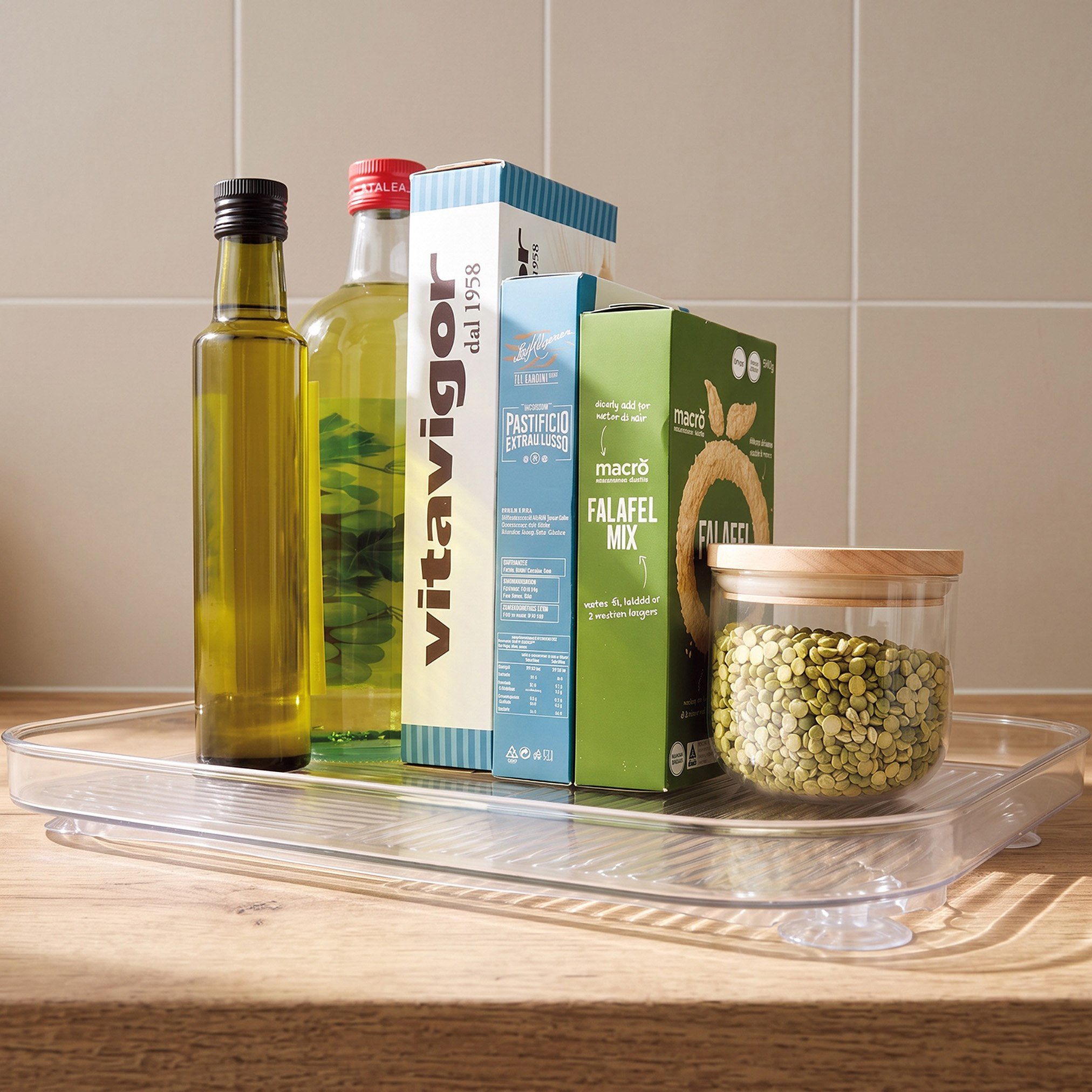 Sistematico Lazy Susan Turn Table Organizer - 28.7x3.5 cm-hbxdecorandfurnishings-tabletop-serveware-image-1