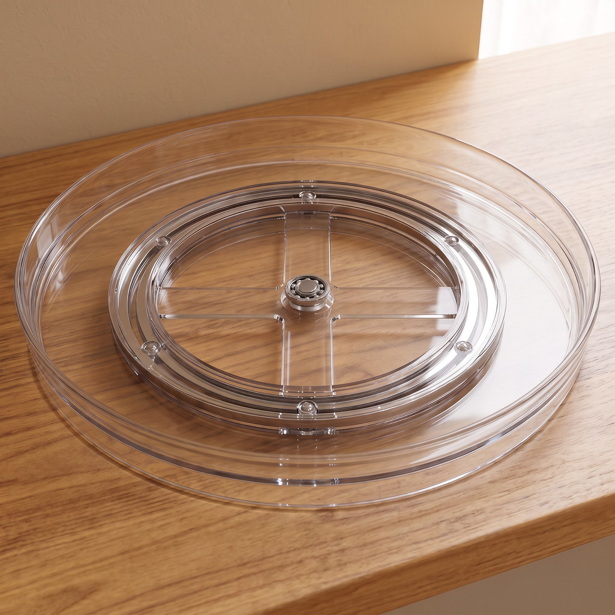 Omega Lazy Suzan Turn Table Organizer - 18x31.7x29 cm-hbxdecorandfurnishings-tabletop-serveware-image-1