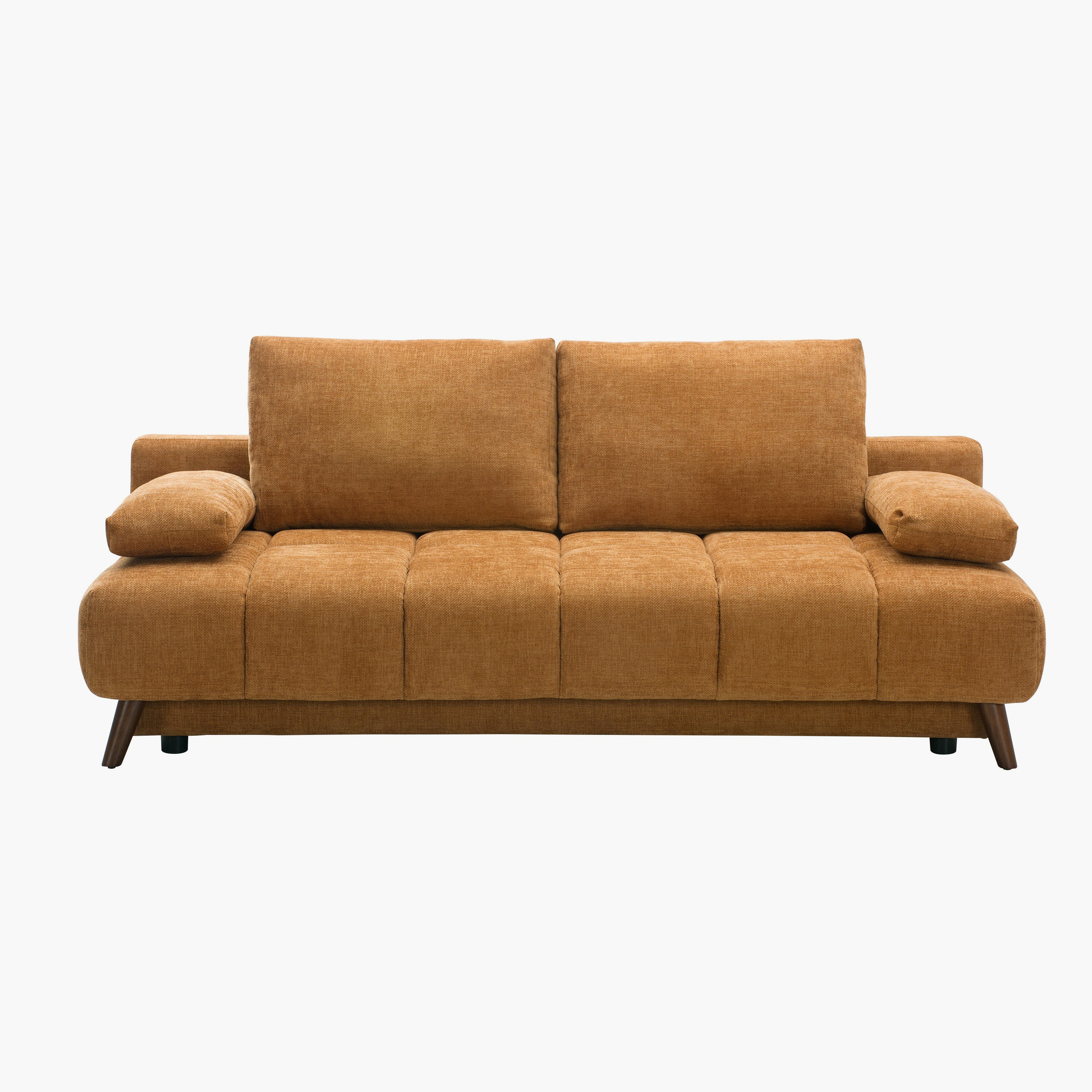 Moritz 3-Seater Fabric Sofa Bed with 2 Cushions and Storage-hbxfurniture-sofasandarmchairs-sofabeds-image-3