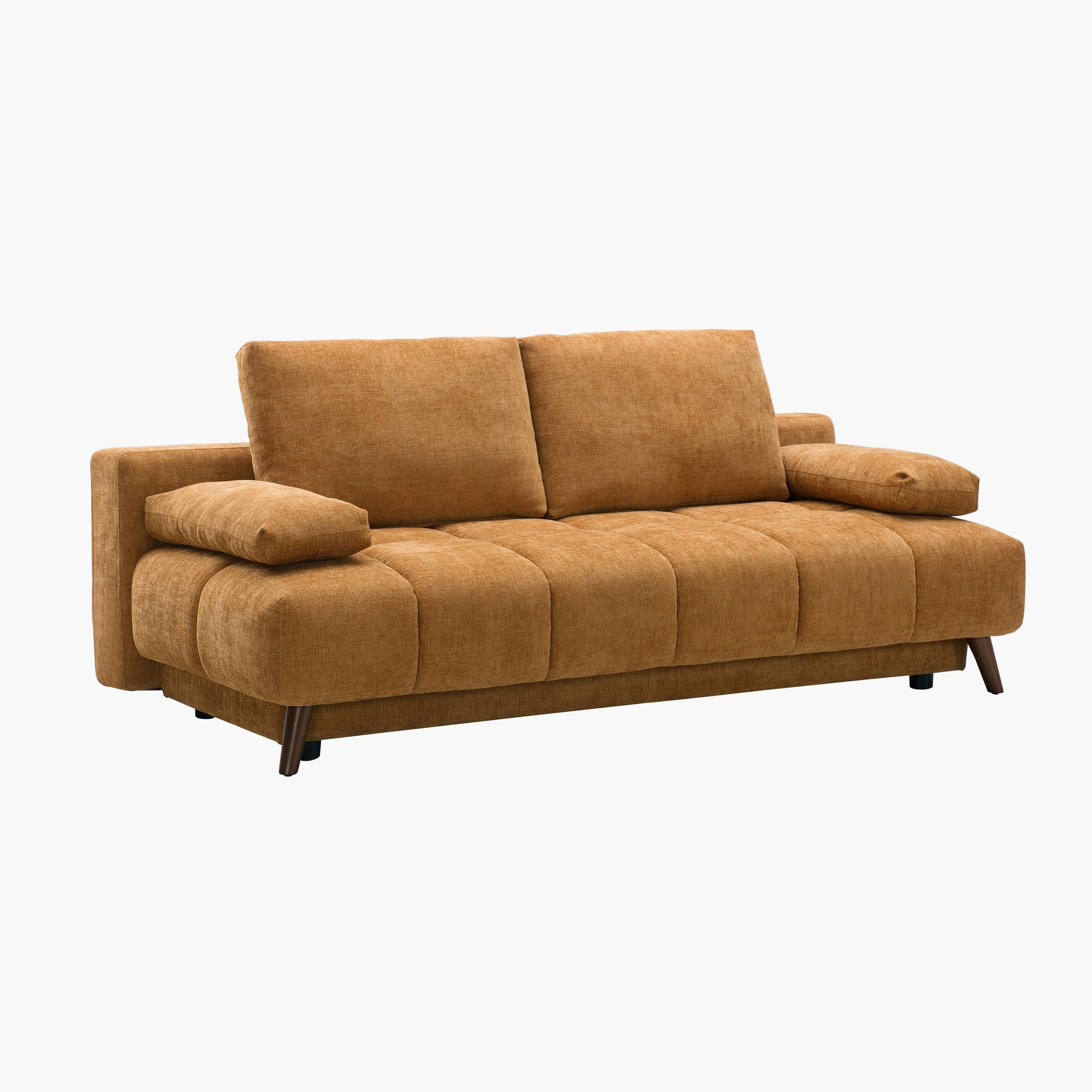 Moritz 3-Seater Fabric Sofa Bed with 2 Cushions and Storage-hbxfurniture-sofasandarmchairs-sofabeds-image-4