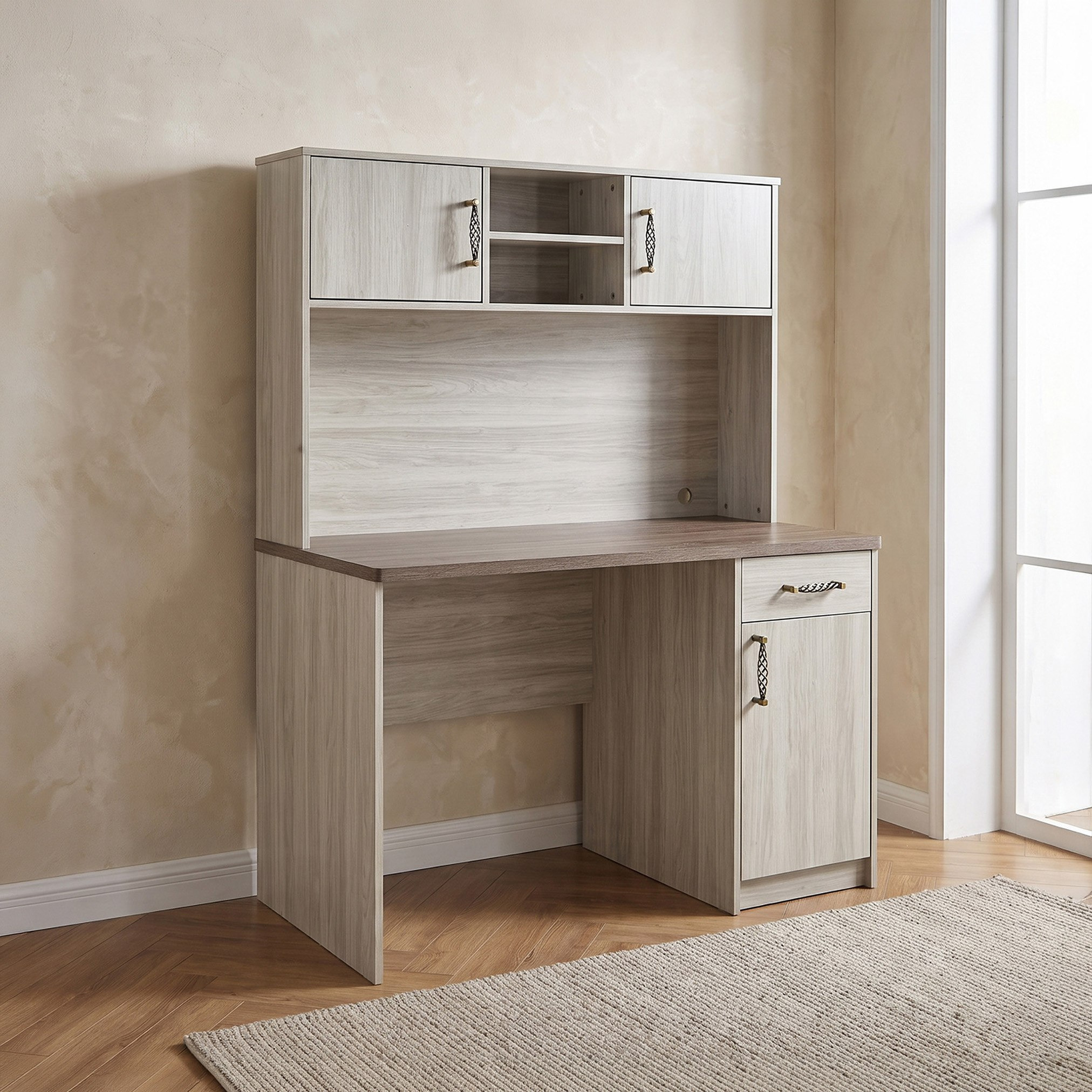 Angelic Nxt Study Desk and Hutch-hbxfurniture-office-desks-image-1