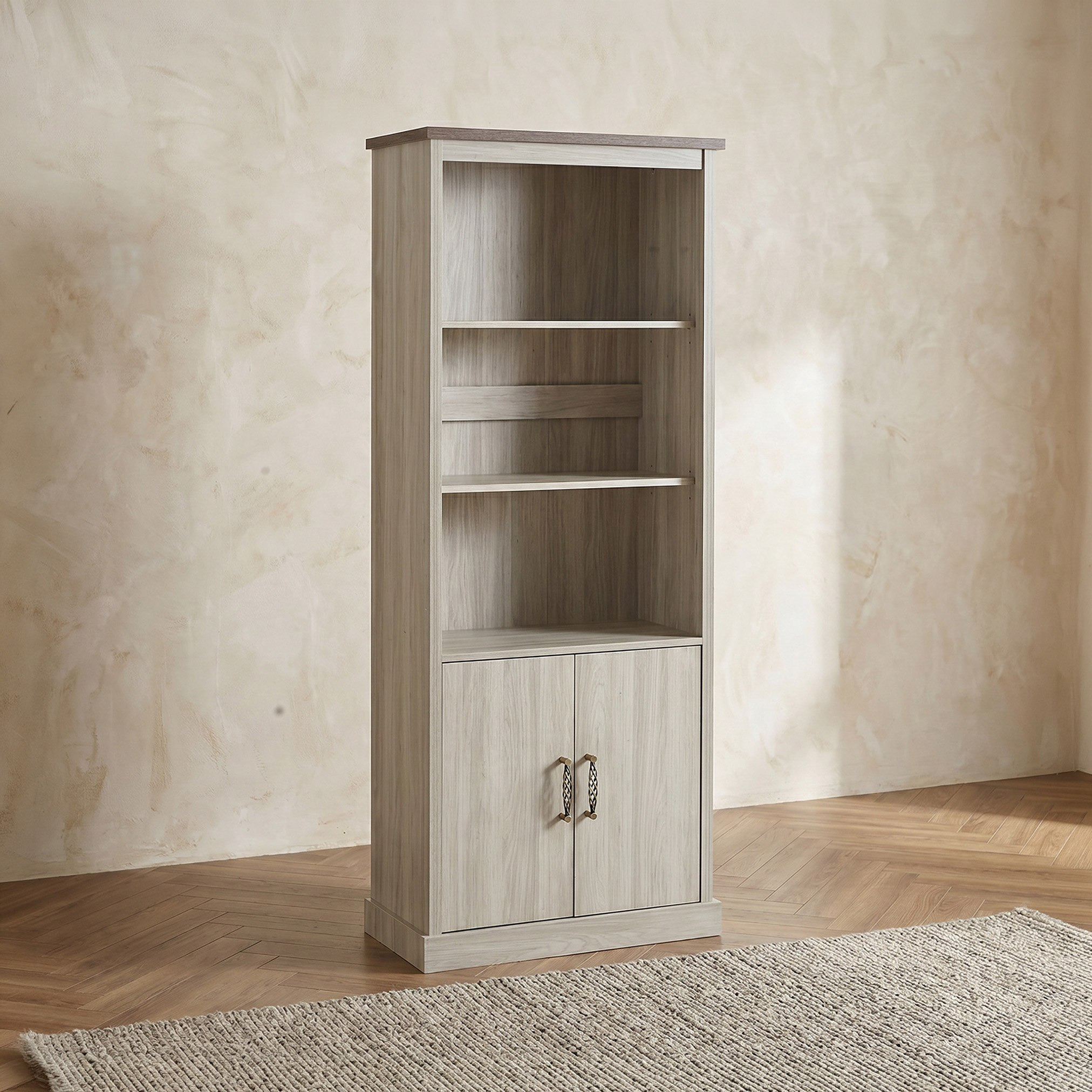 Angelic Nxt Bookcase with 2 Doors-hbxfurniture-office-bookcases-image-1