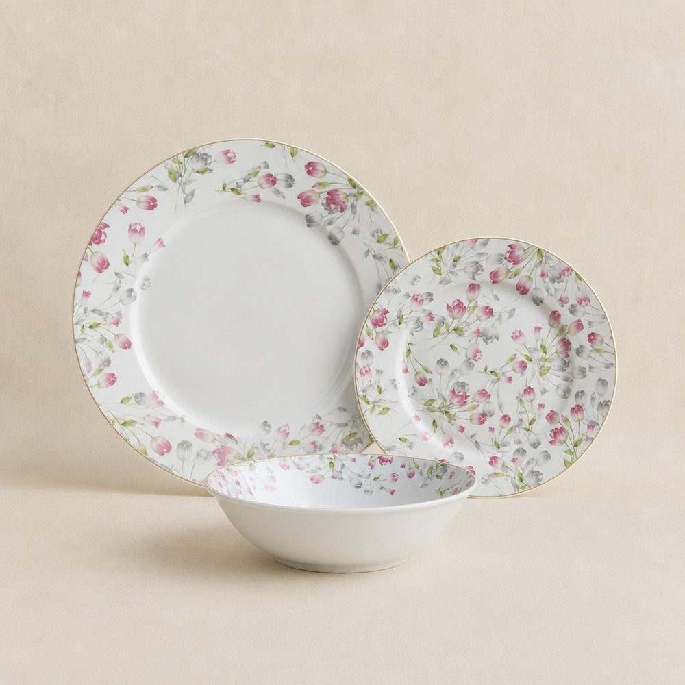 طقم عشاء بورسلين 12 قطعة من بريميا - لـ 4 أفراد-hbxdiningroom-tabletop-dinnersets-image-1
