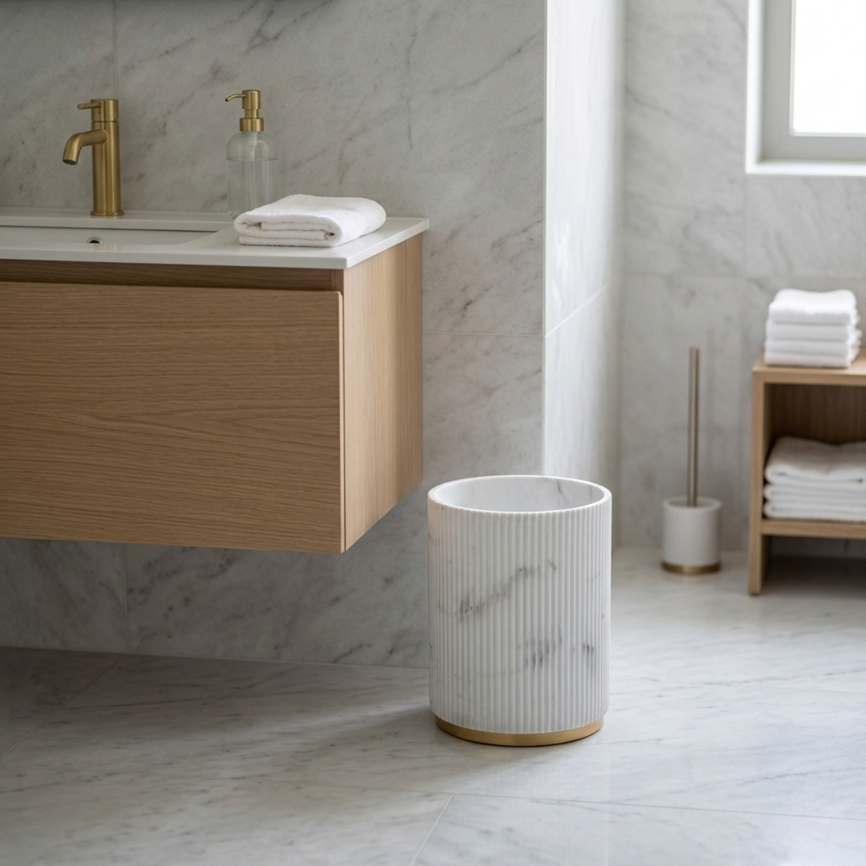 Arctic Resin Waste Bin-hbxhomeware-hbxbathroom-image-1
