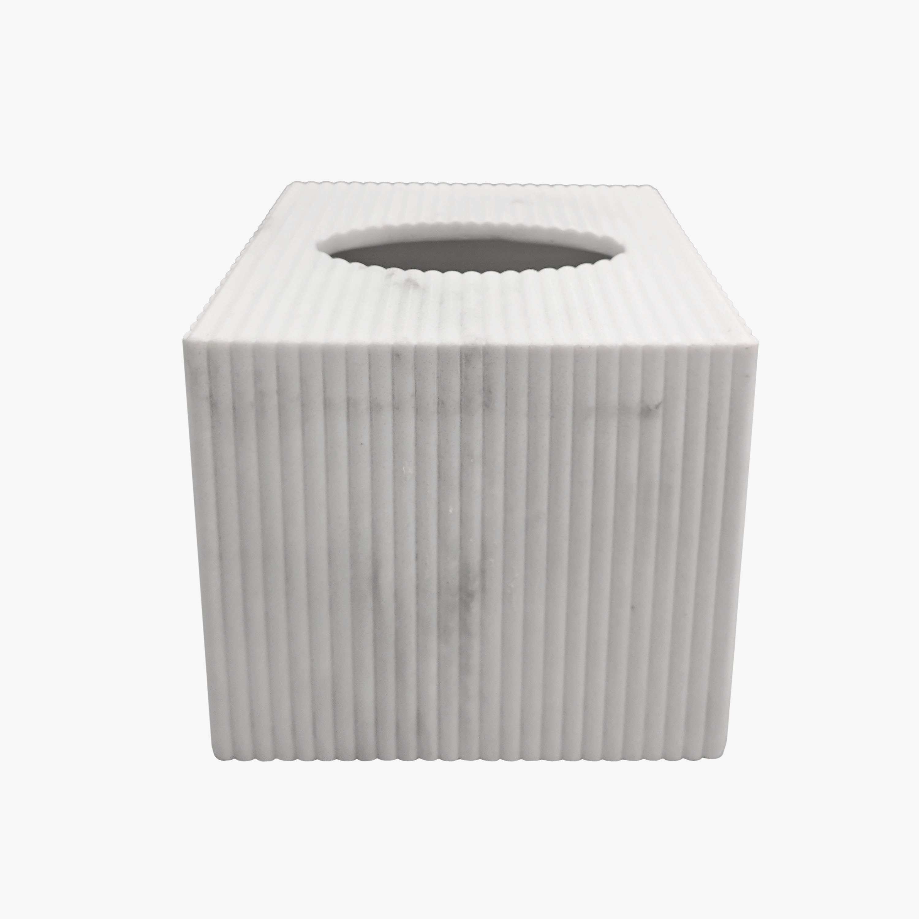 Arctic Resin Tissue Box - 14x14x15 cm-hbxhomeware-bathandlaundry-tissueboxesandcottonjars-image-3