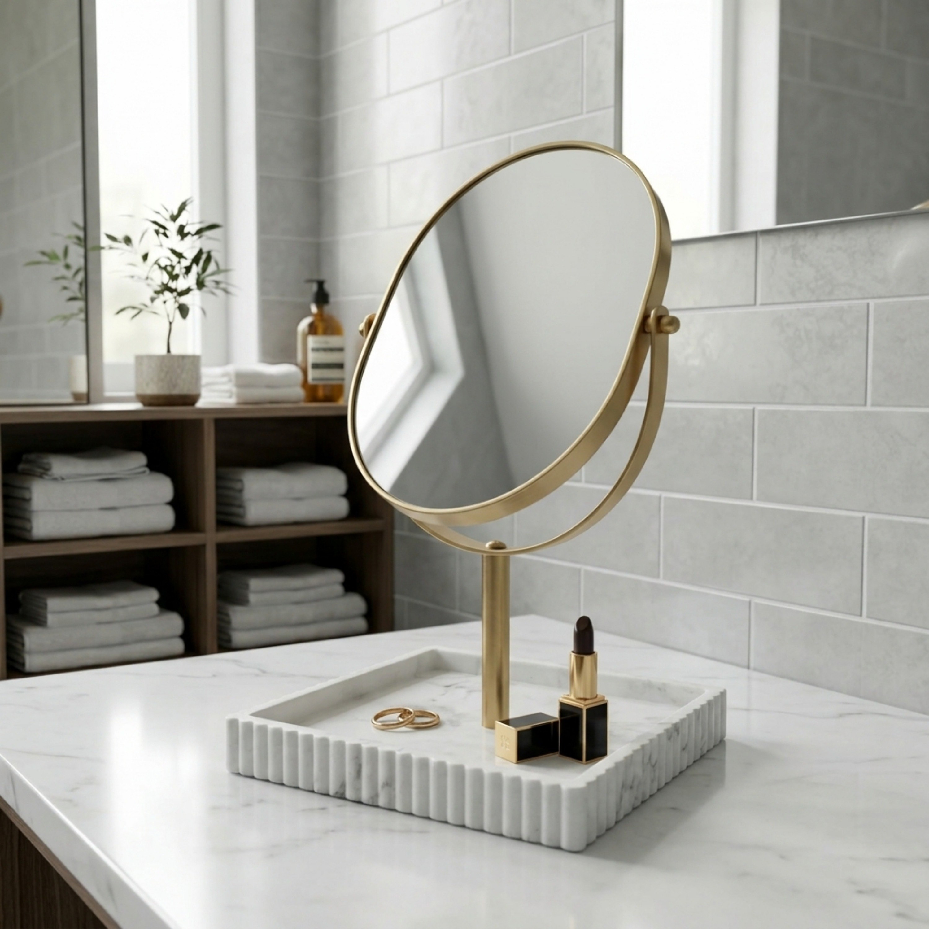 Arctic Resin Table Mirror-hbxhomeware-hbxbathroom-image-1