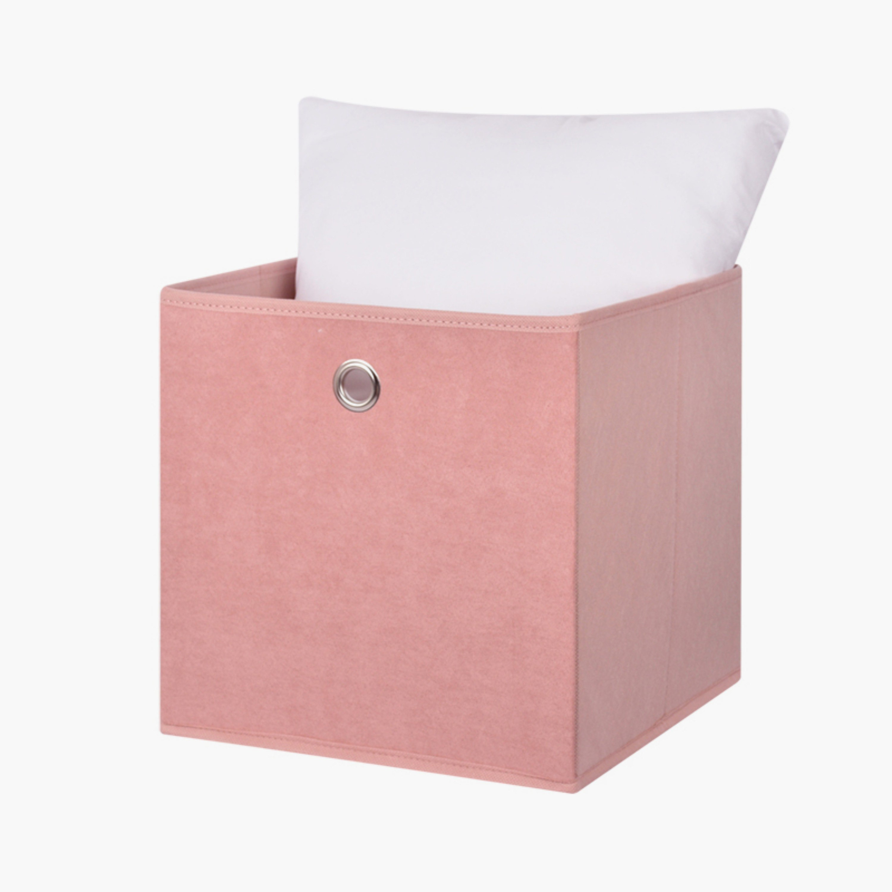 Mio Velvet Cube Box - 32x33x32 cm-hbxbedroom-bedroomaccessories-bedroomstorage-image-3