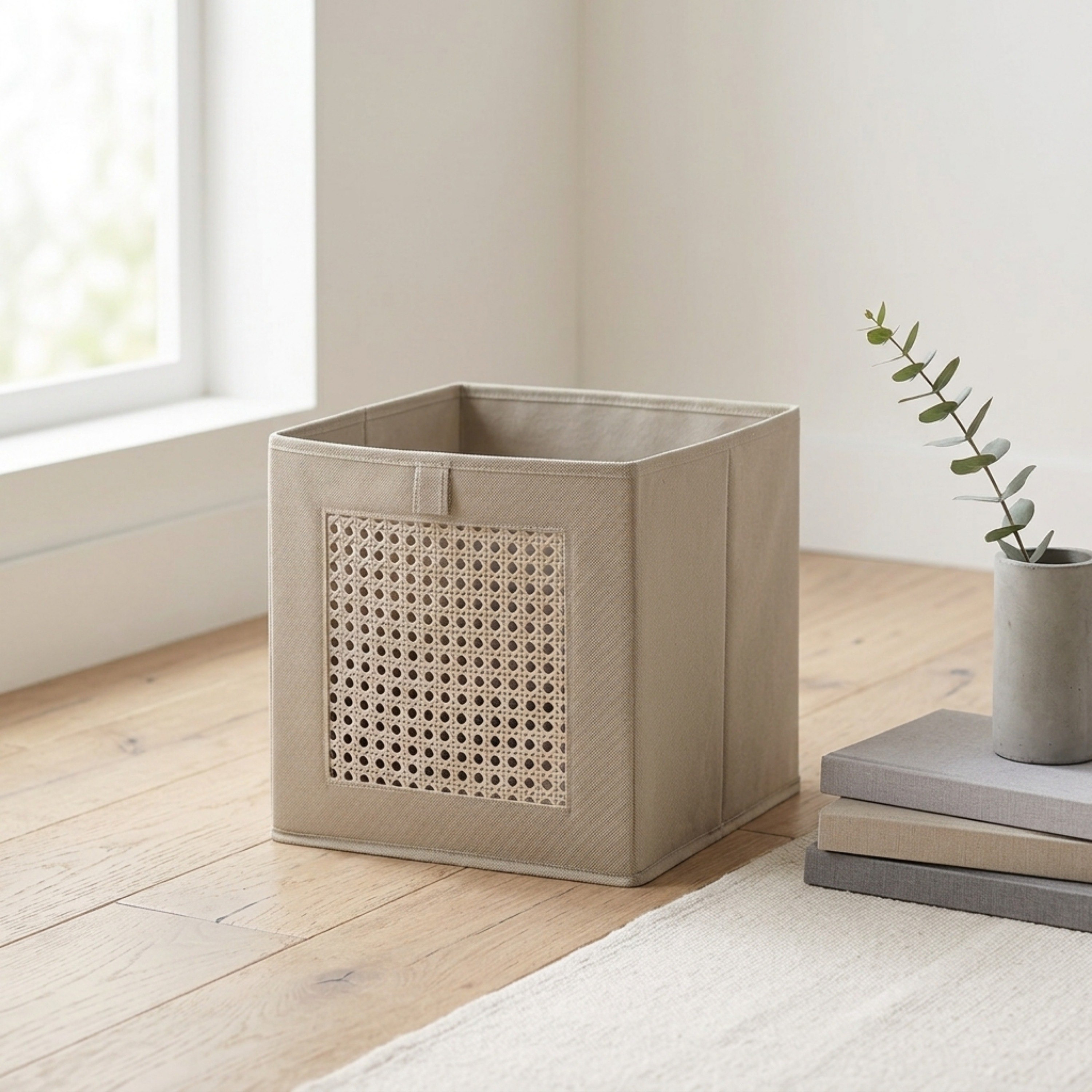 Austin Rattan Cube Box - 32x33x32 cm-hbxbedroom-bedroomaccessories-bedroomstorage-image-1