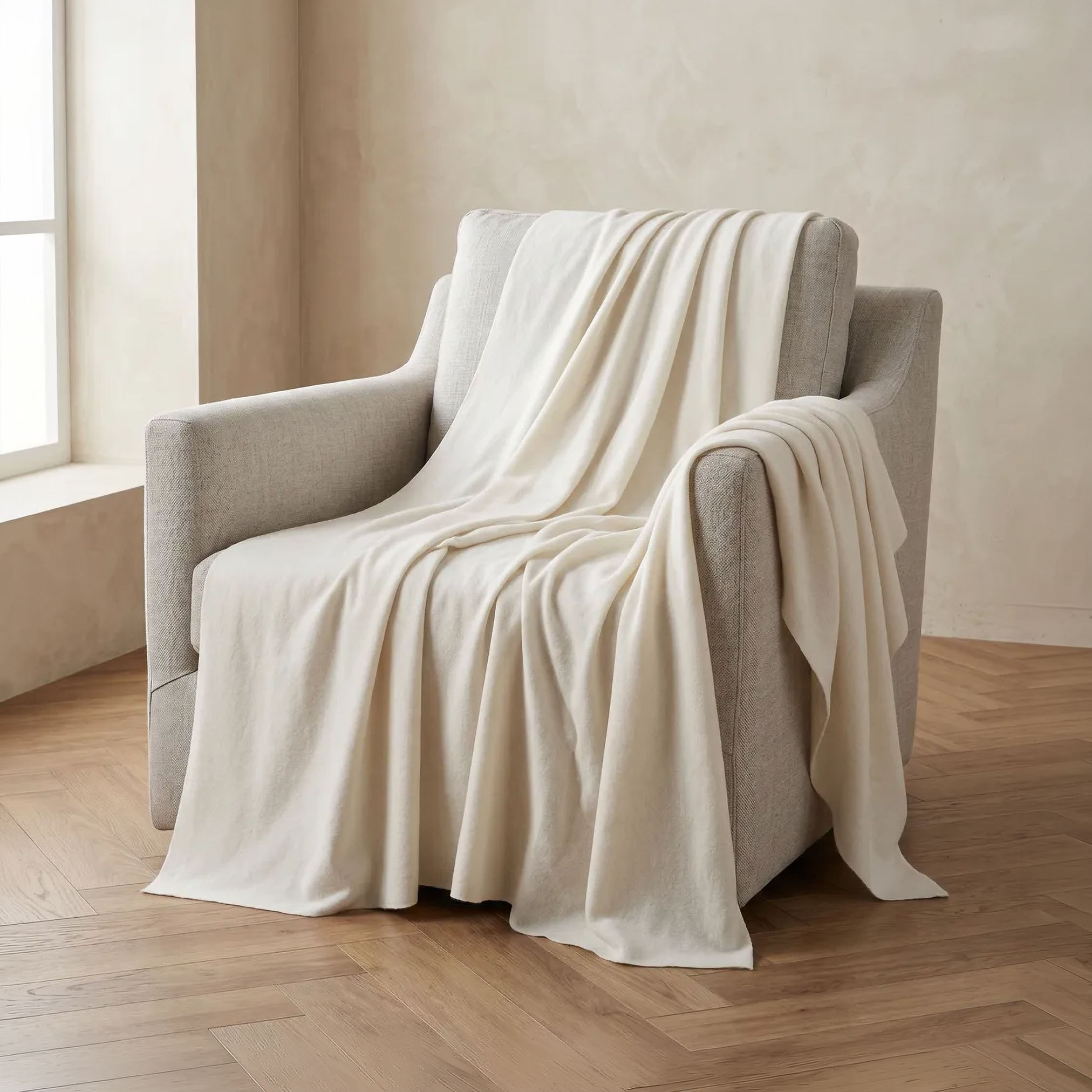 Atlanta Solid Recycled Polar Fleece Twin Blanket - 150x200 cm-hbxhomeware-bedding-blankets-image-1