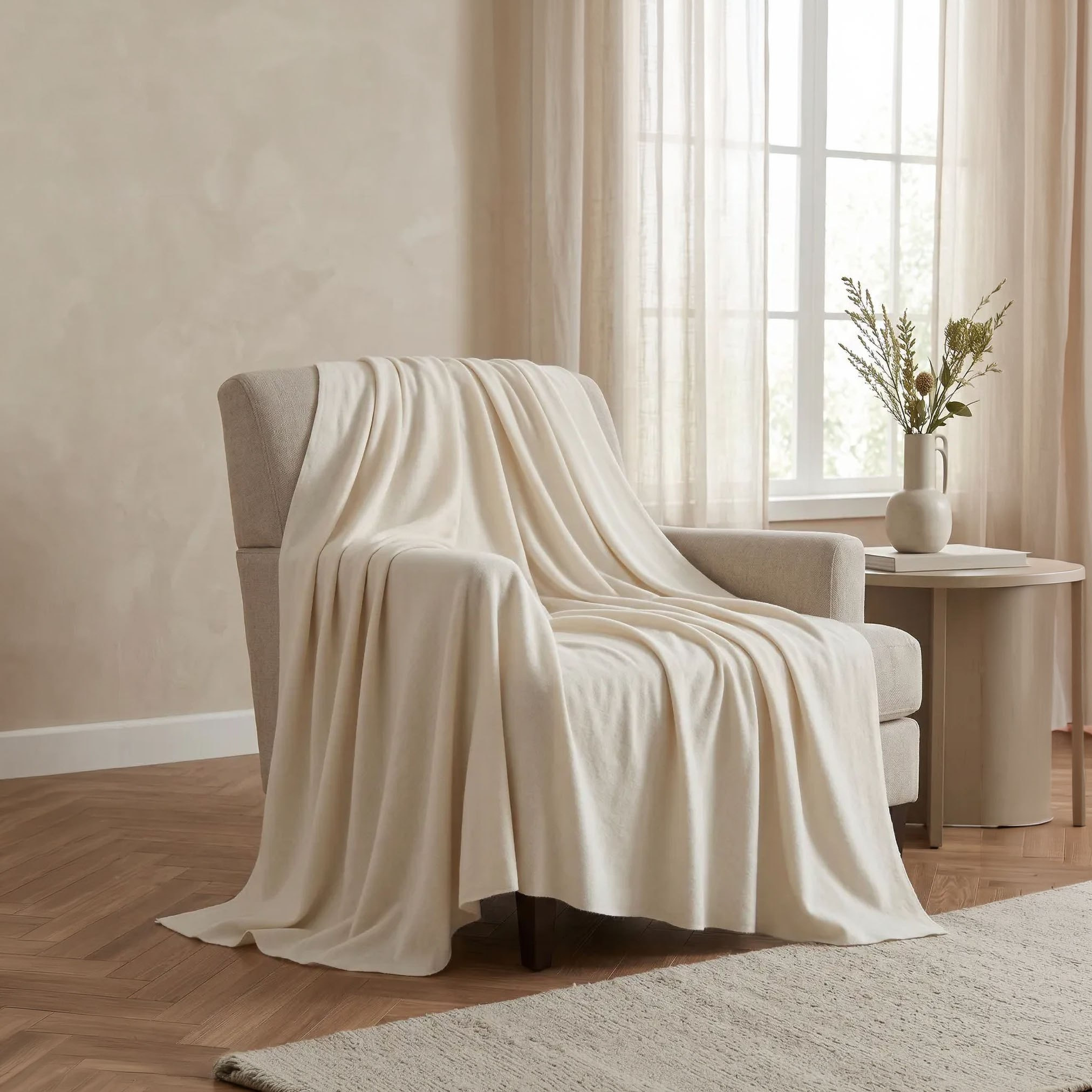Atlanta Solid Recycled Polar Fleece Twin Blanket - 150x200 cm-hbxhomeware-bedding-blankets-image-3