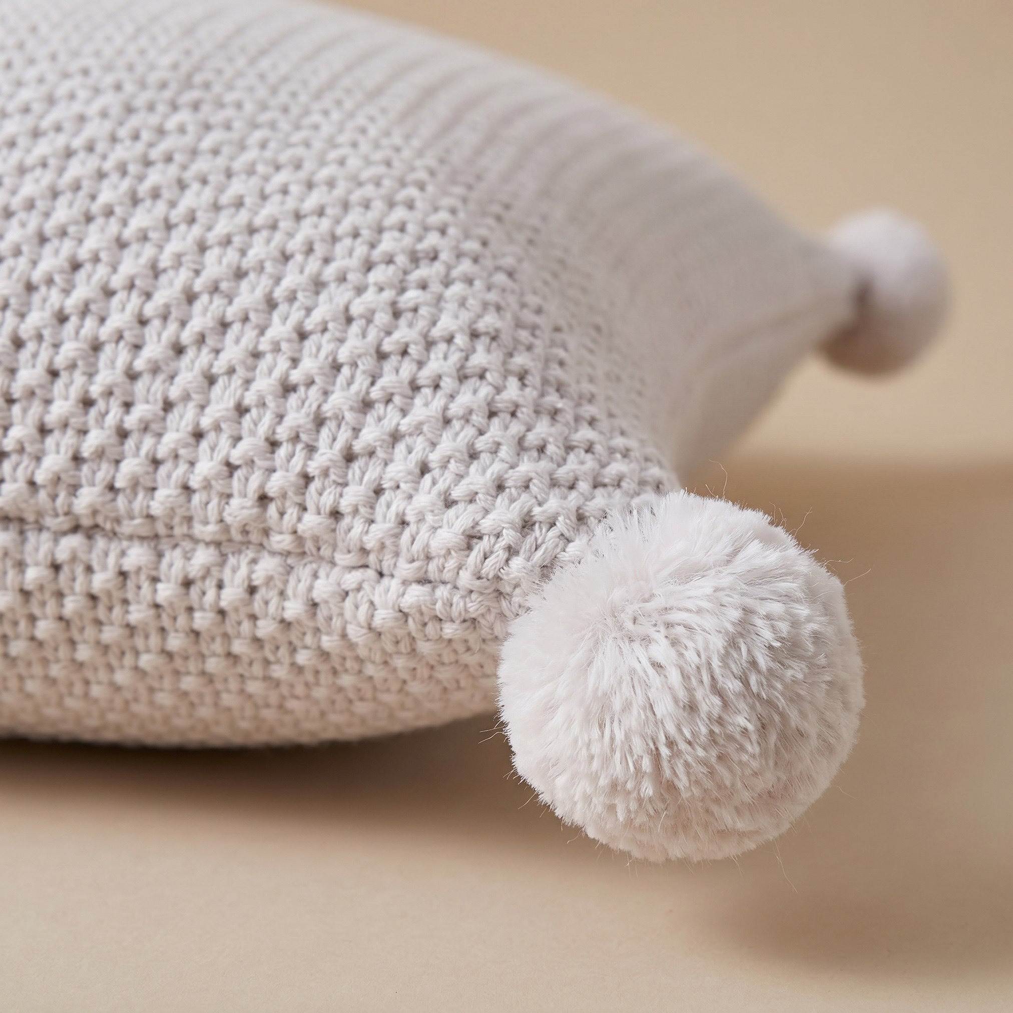 Cozy Duo 2-Piece ReVive Knitted Recycled Cotton Filled Cushion Set - 50x50 cm-hbxlivingroom-furnishings-cushionsandcovers-filledcushions-image-2