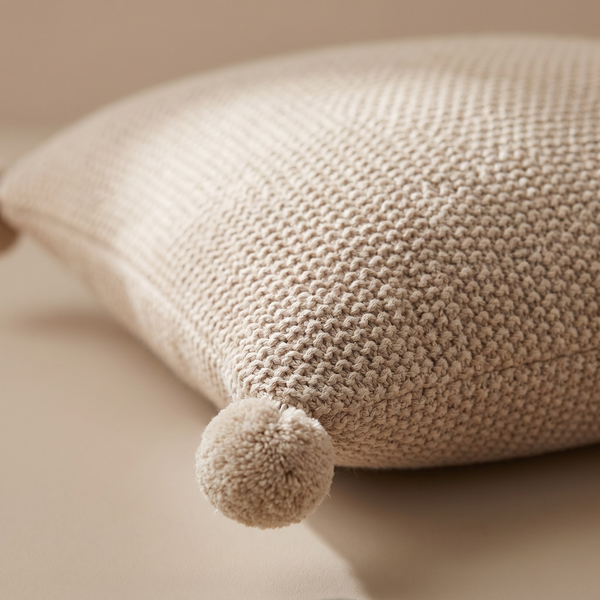 Cozy Duo 2-Piece ReVive Knitted Recycled Cotton Filled Cushion Set - 50x50 cm-hbxlivingroom-furnishings-cushionsandcovers-filledcushions-image-2