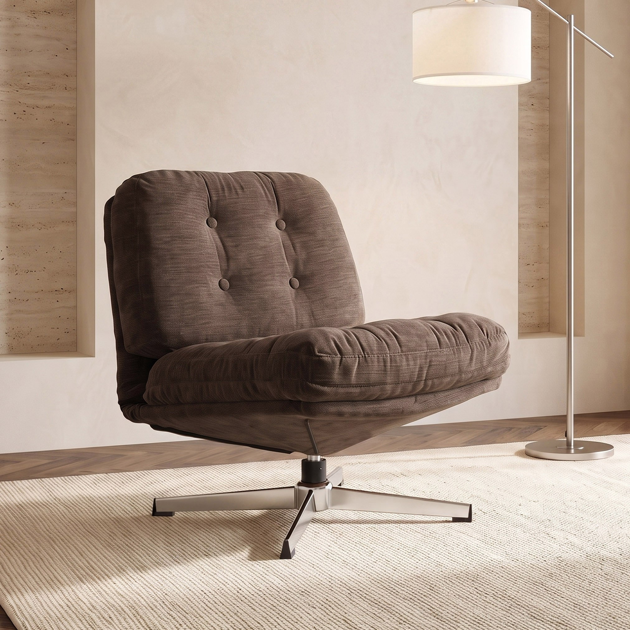 Movo-Tanger Fabric Swivel Accent Chair-hbxlivingroom-sofasandarmchairs-easychairs-image-1