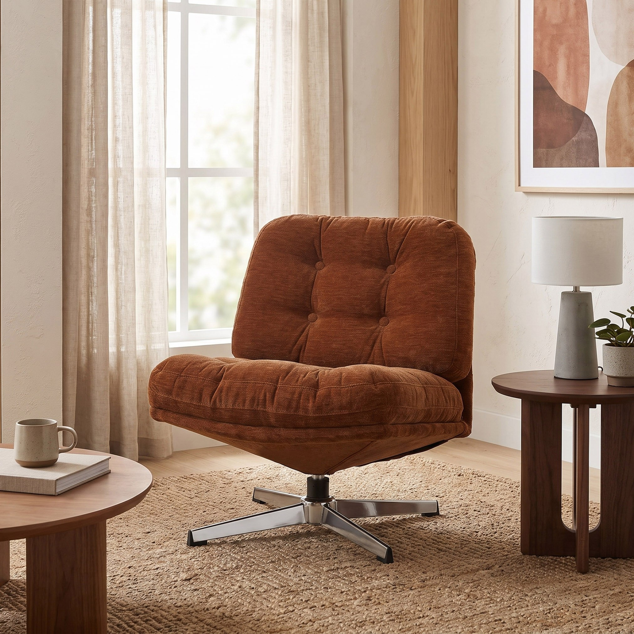 Movo-Tanger Fabric Swivel Accent Chair-hbxlivingroom-sofasandarmchairs-easychairs-image-4