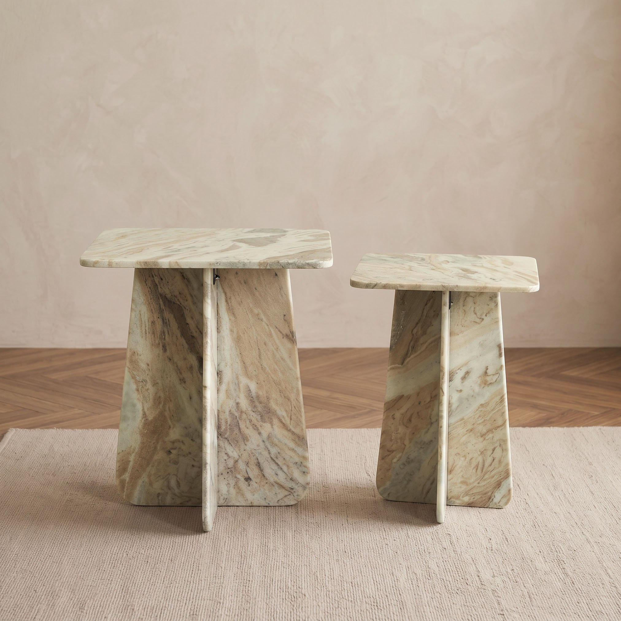 Reims Genuine Marble Nesting Table - Set of 2-hbxfurniture-livingroom-nestingtables-image-2