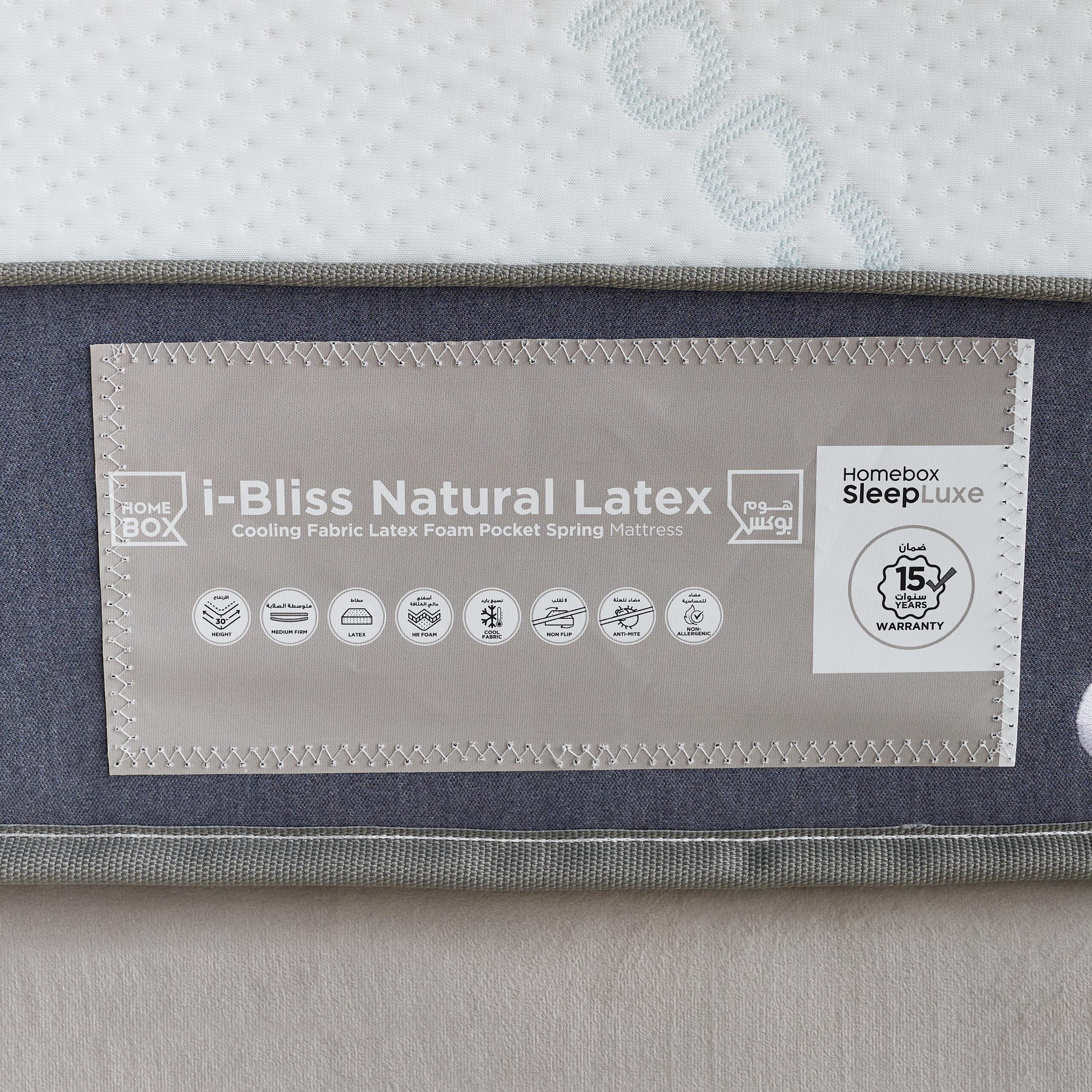 iCooltex Bliss Natural Latex Pocket Spring Single Mattress - 90x190x30 cm-hbxfurniture-bedroom-mattresses-single-image-12