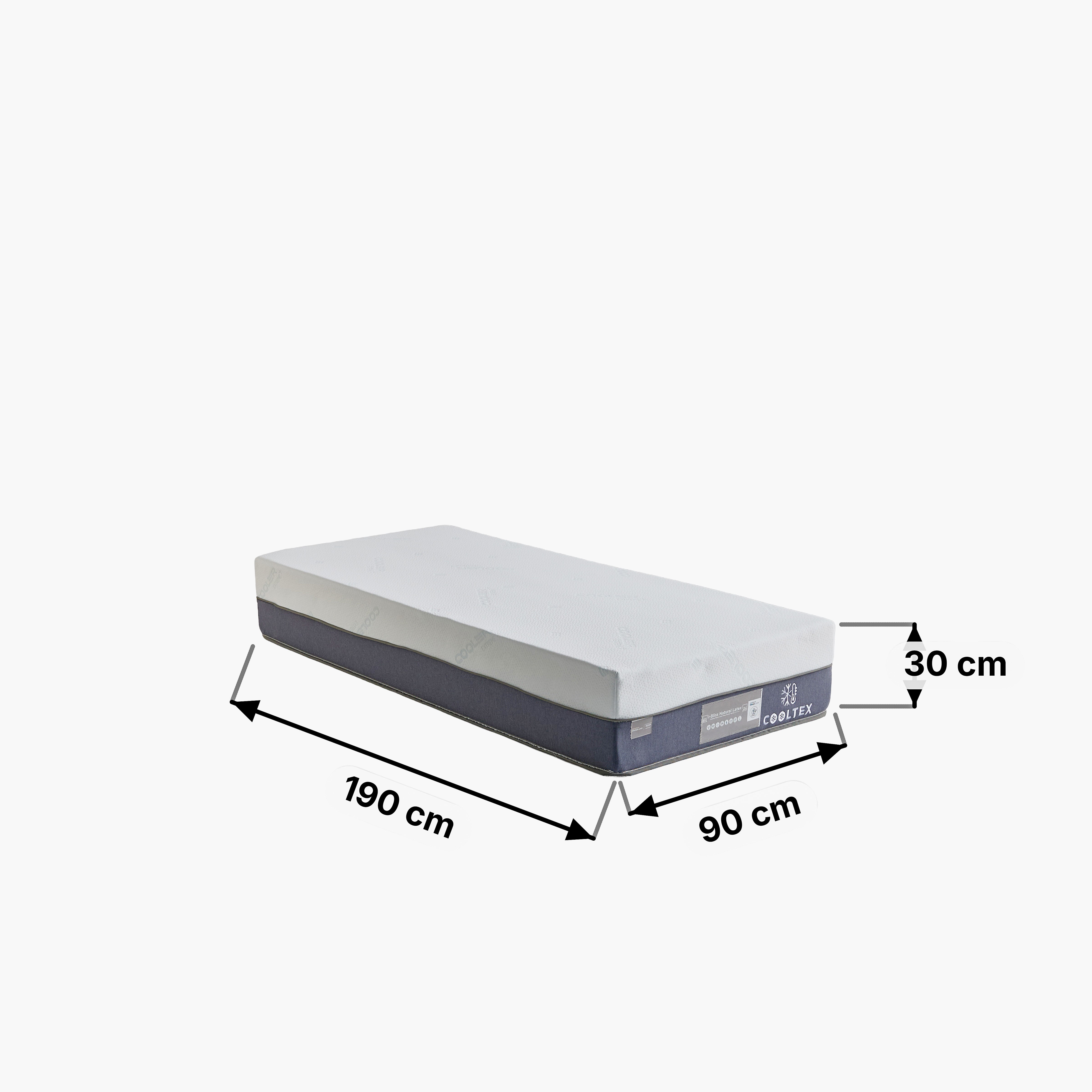 iCooltex Bliss Natural Latex Pocket Spring Single Mattress - 90x190x30 cm-hbxfurniture-bedroom-mattresses-single-image-16