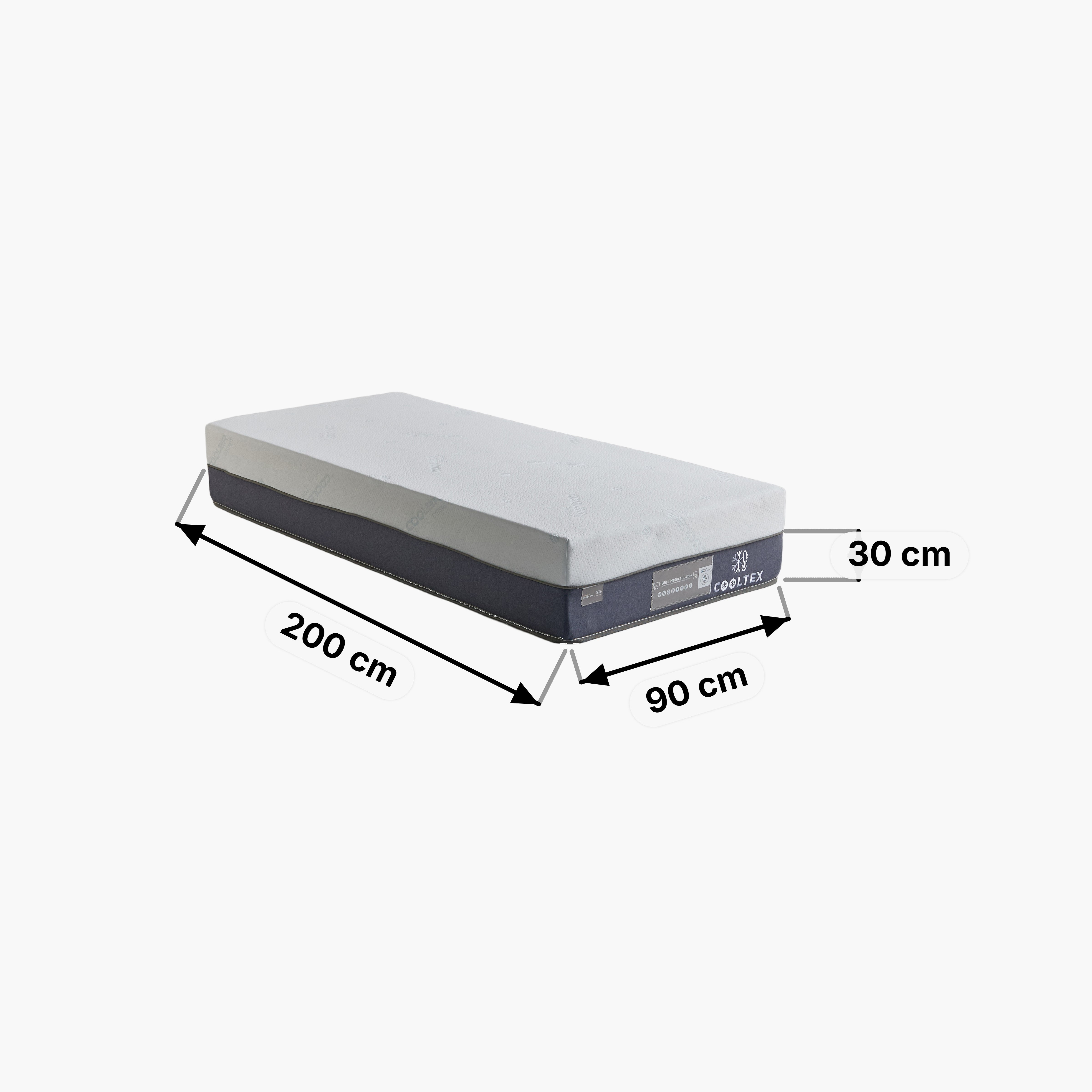 iCooltex Bliss Natural Latex Pocket Spring Single Mattress - 90x200x30 cm-hbxfurniture-bedroom-mattresses-single-image-16