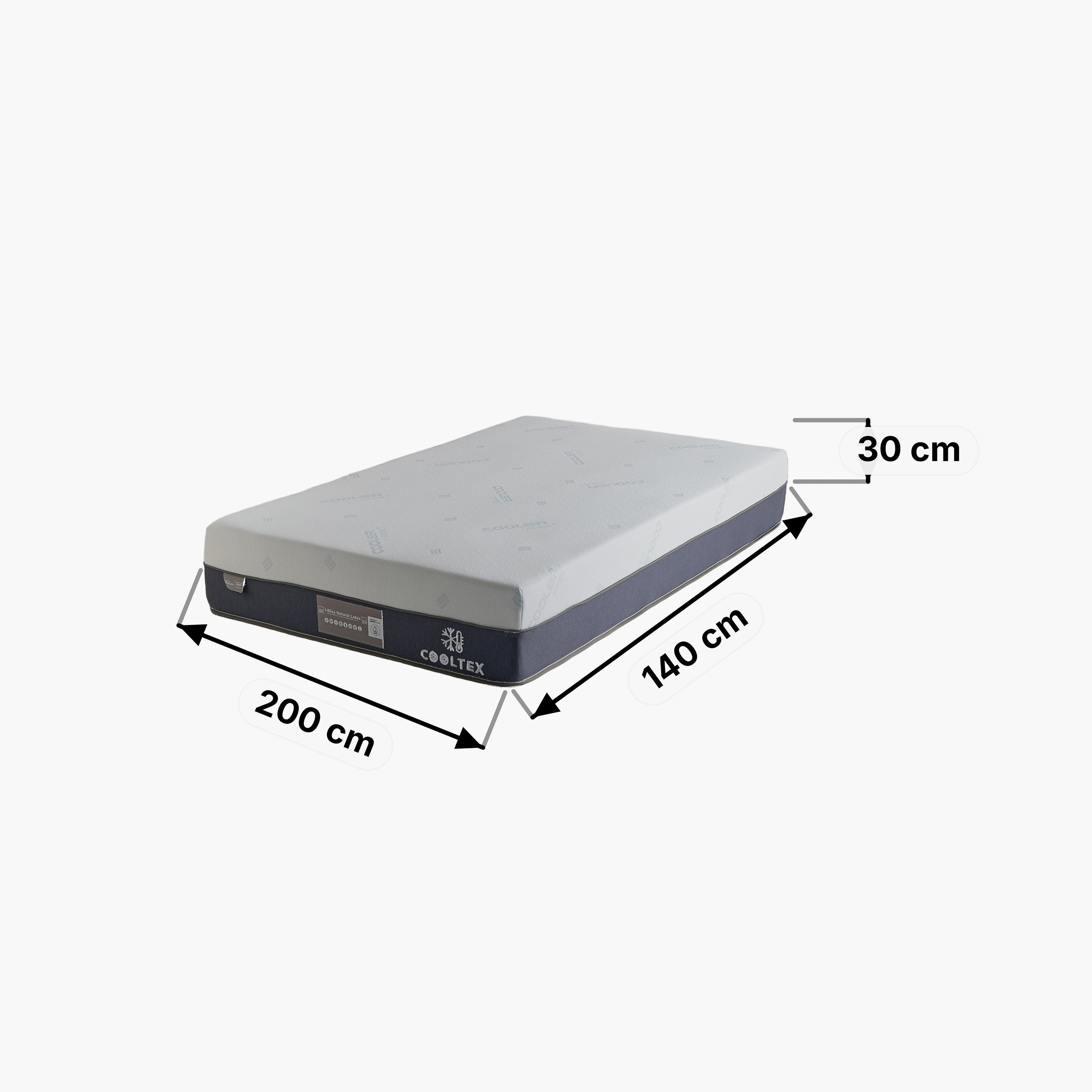 iCooltex Bliss Natural Latex Pocket Spring Queen Mattress - 140x200x30 cm-hbxbedroom-mattresses-queen-image-16