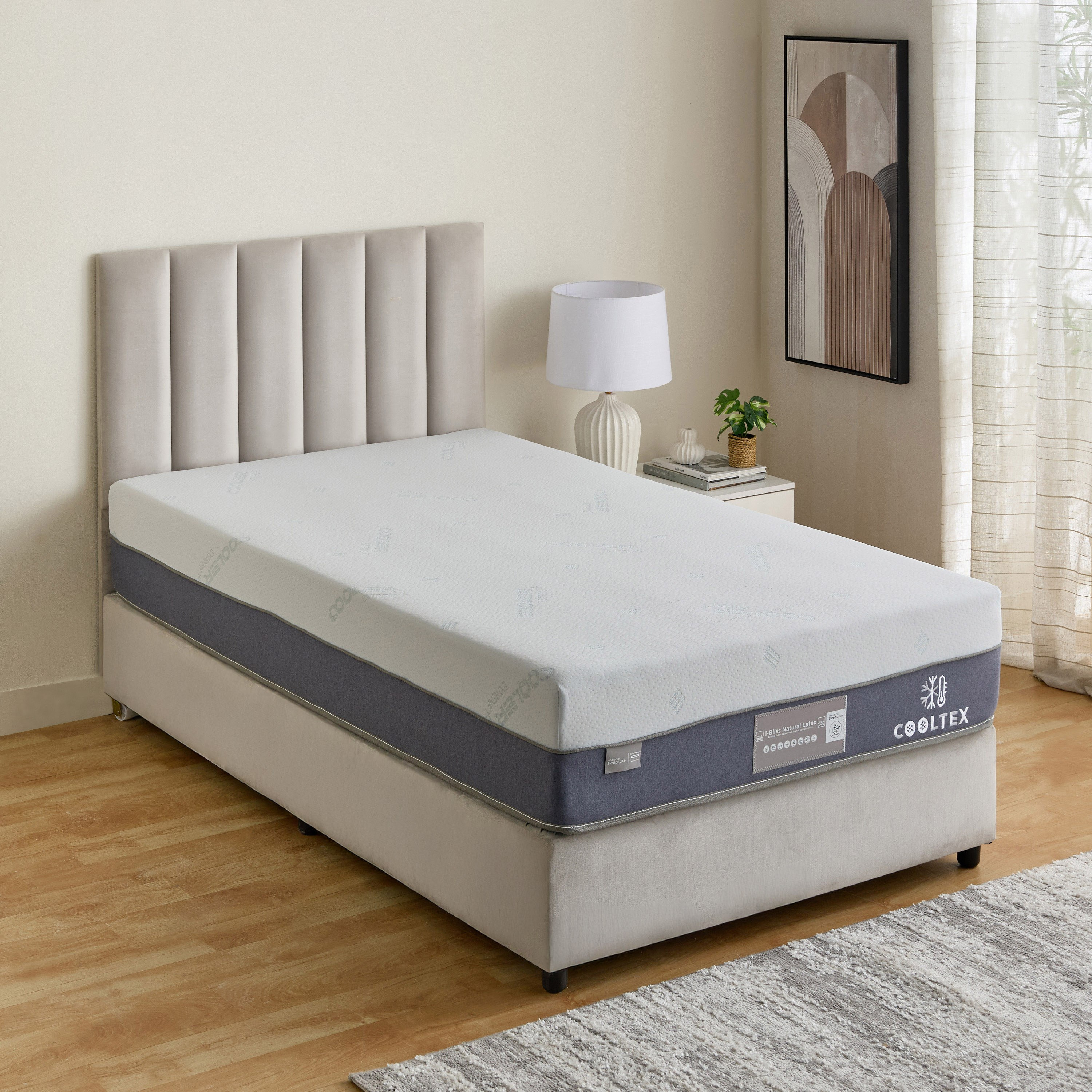 iCooltex Bliss Natural Latex Pocket Spring Queen Mattress - 140x200x30 cm-hbxbedroom-mattresses-queen-image-3