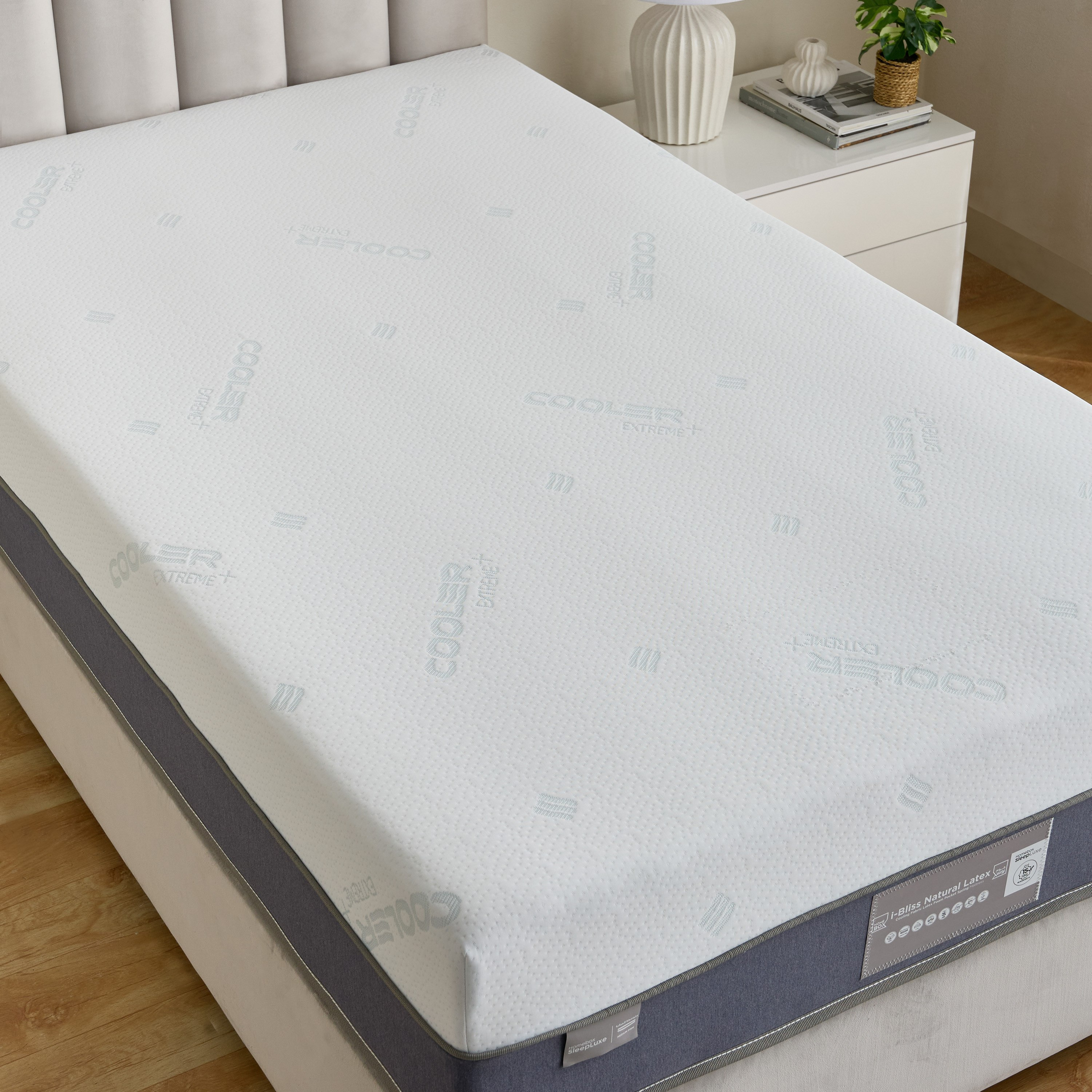 iCooltex Bliss Natural Latex Pocket Spring Queen Mattress - 140x200x30 cm-hbxbedroom-mattresses-queen-image-4