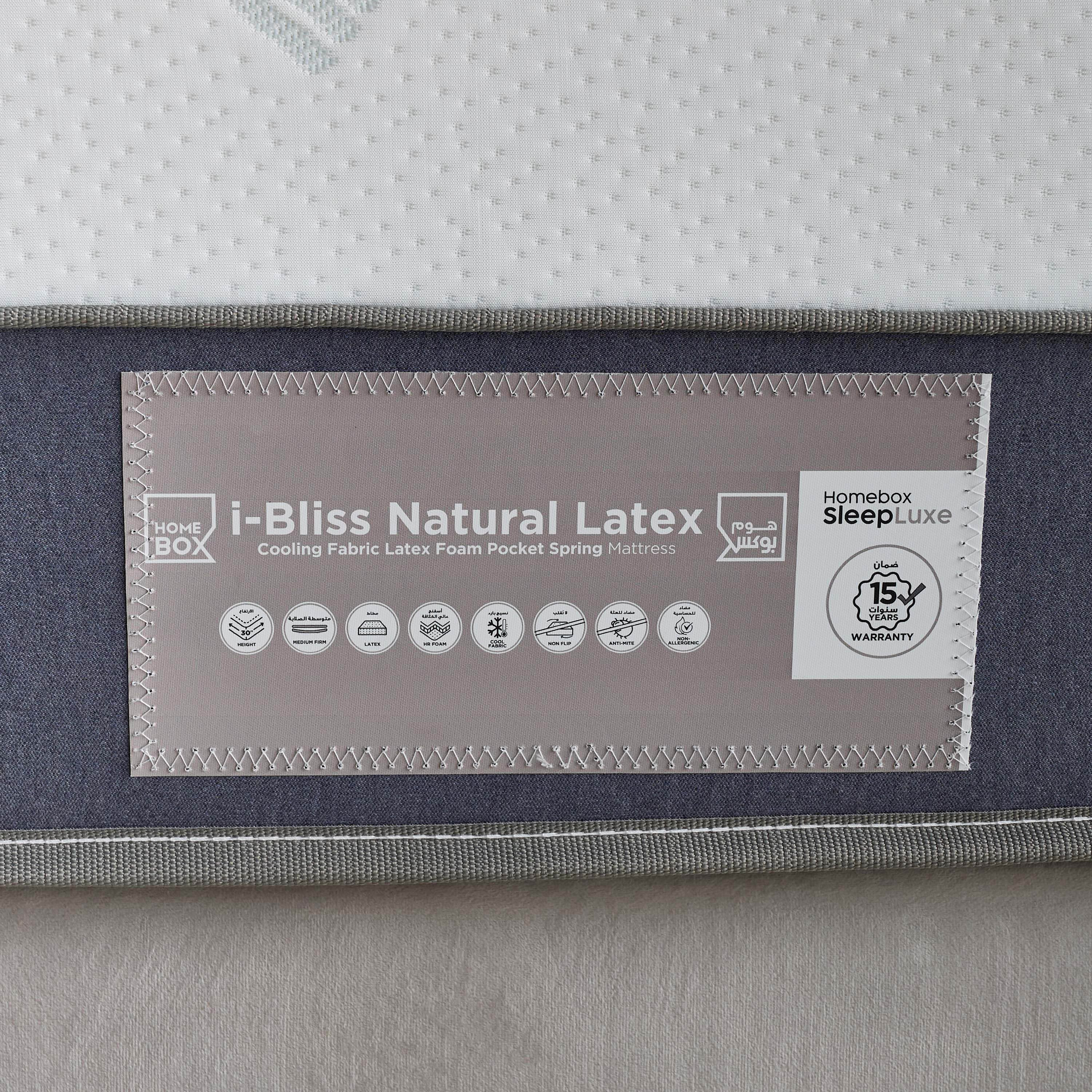 iCooltex Bliss Natural Latex Pocket Spring Queen Mattress - 150x200x30 cm-hbxbedroom-mattresses-queen-image-12