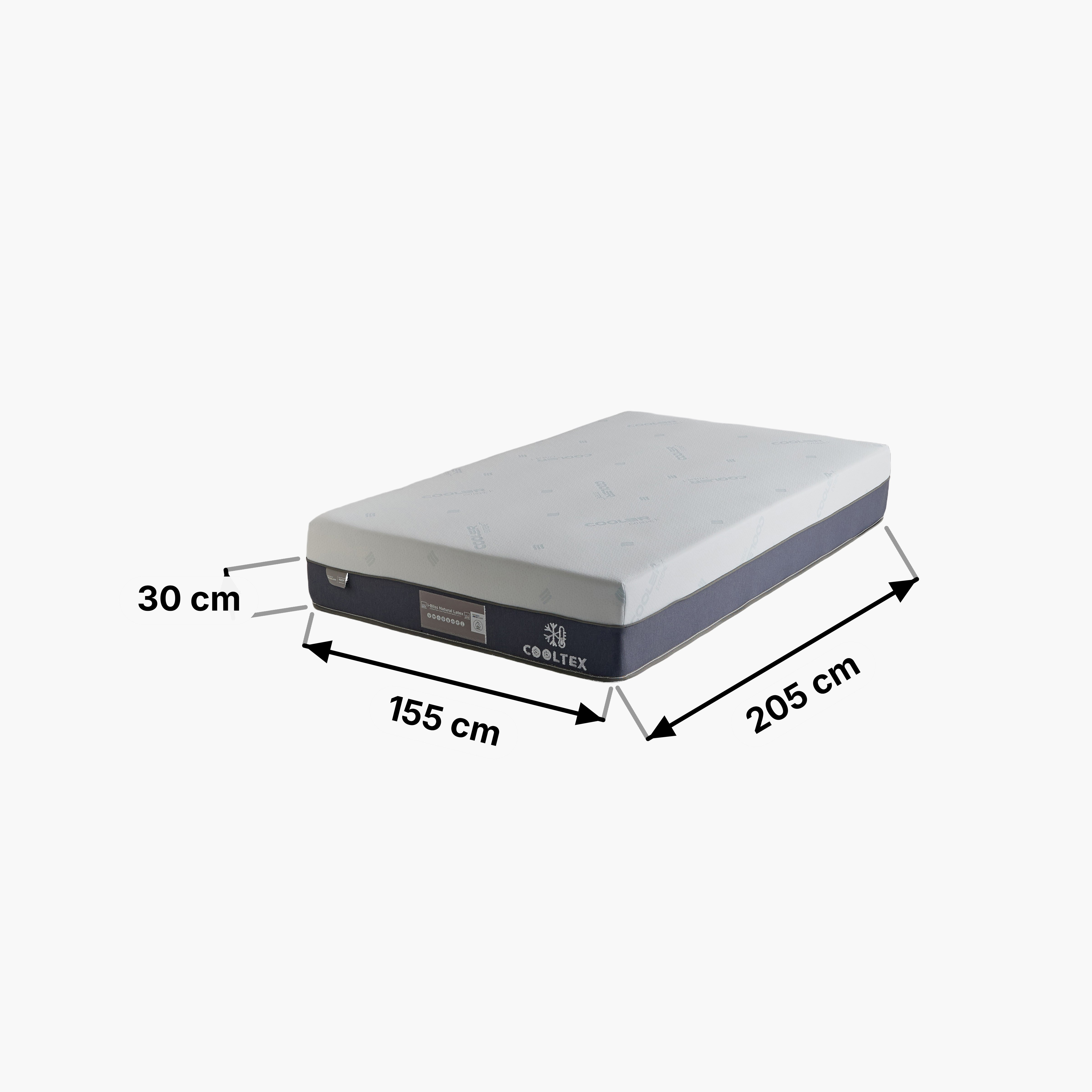 iCooltex Bliss Natural Latex Pocket Spring Queen Mattress - 155x205x30 cm-hbxbedroom-mattresses-queen-image-16