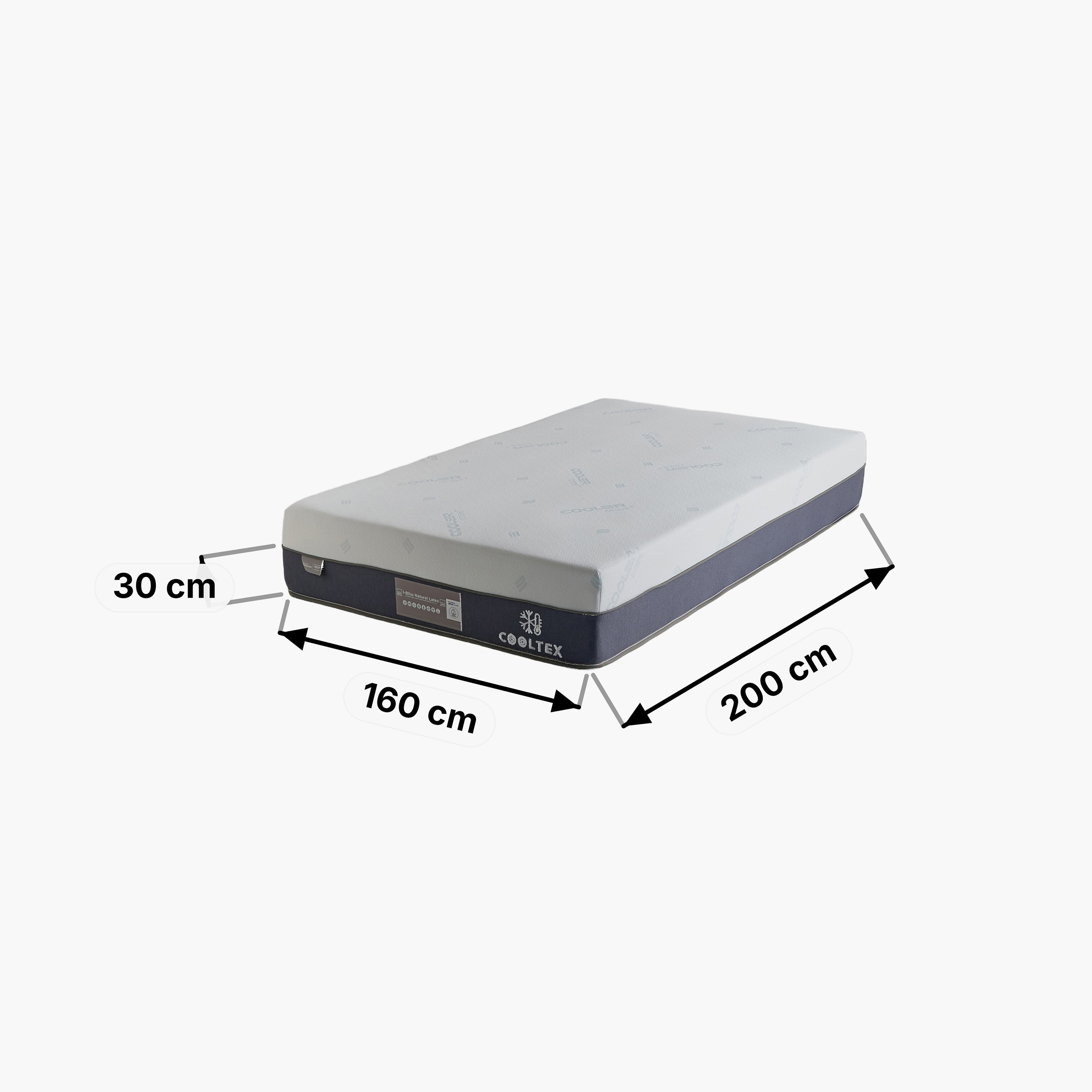 iCooltex Bliss Natural Latex Pocket Spring Queen Mattress - 160x200x30 cm-hbxbedroom-mattresses-queen-image-16