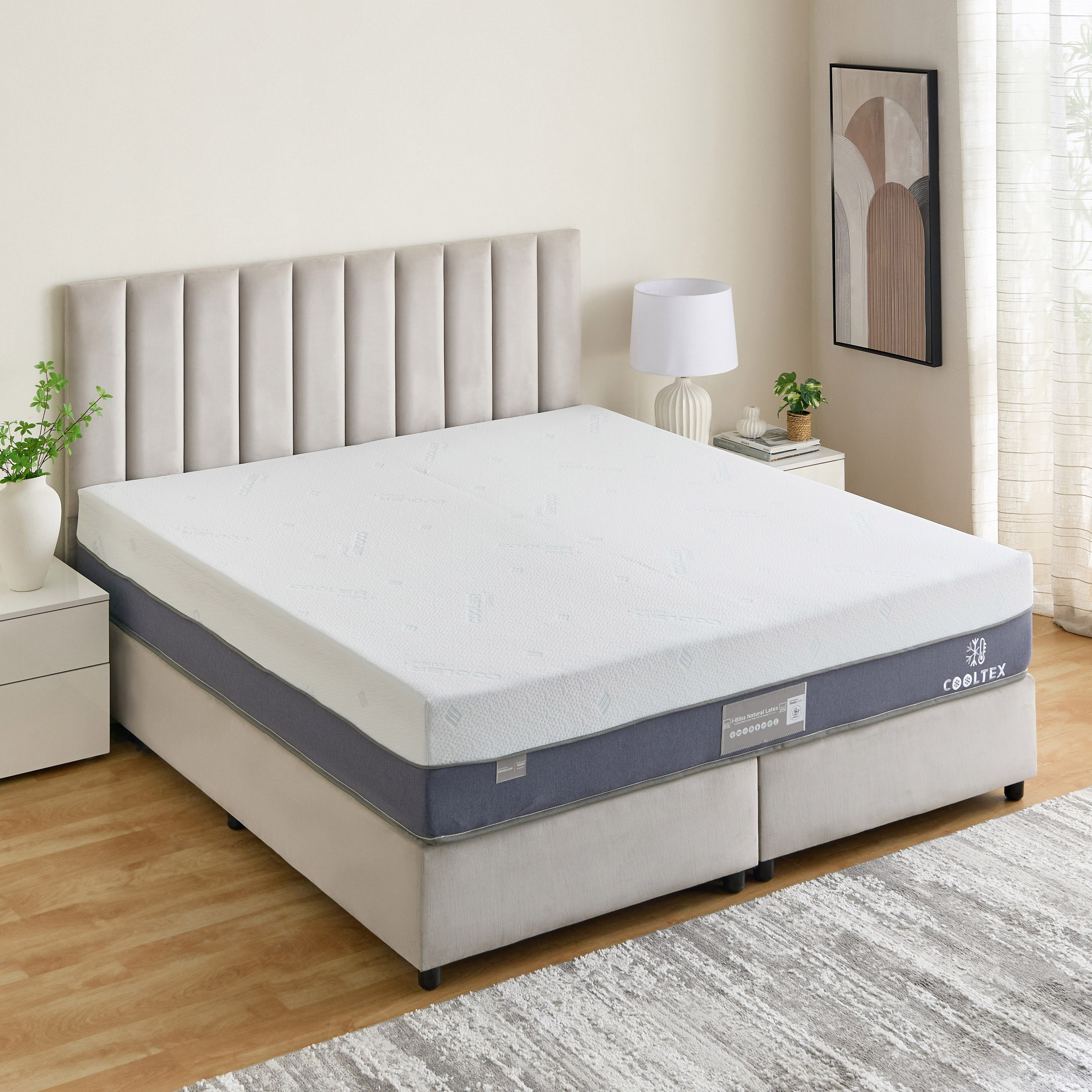 iCooltex Bliss Natural Latex Pocket Spring King Mattress - 180x200x30 cm-hbxfurniture-mattresses-king-image-3
