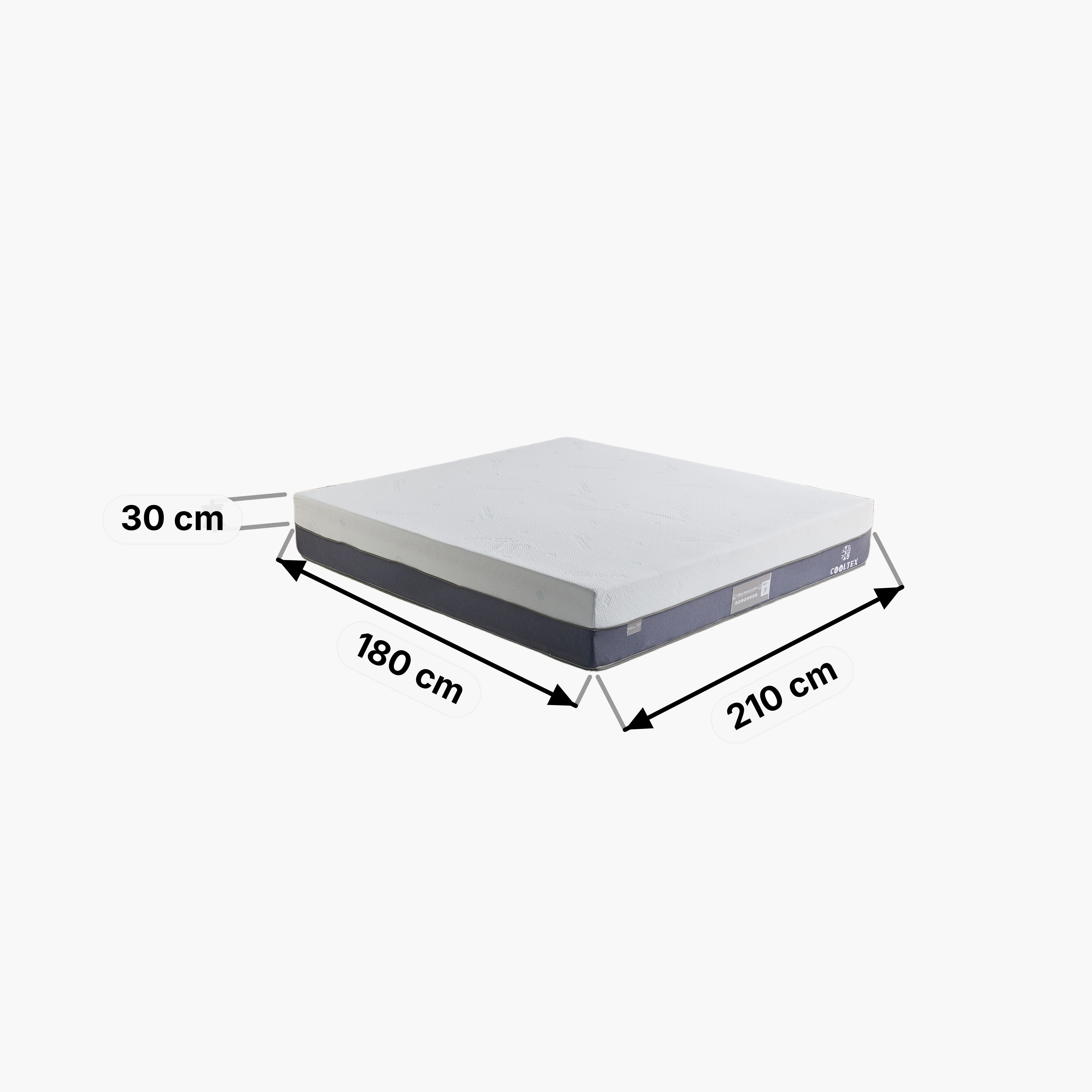 مرتبة كينج لاتكس طبيعي بنوابض جيبية من آي كولتكس بليس - 180x210x30 سم-hbxfurniture-mattresses-king-image-16